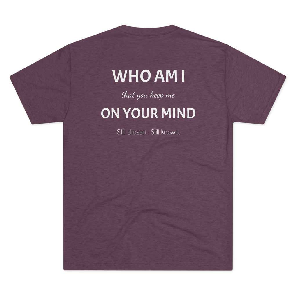 Conviction Crew Tee — "Who Am I"