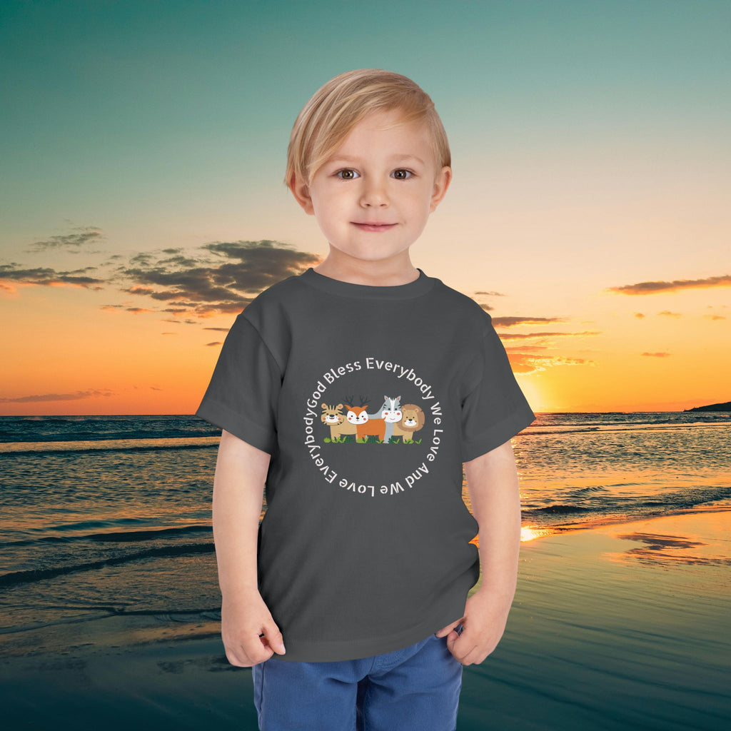 Toddler Tee — 'God Bless Everybody We Love'