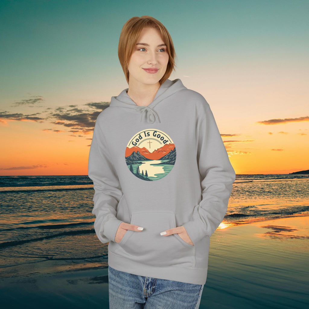 He is Good —Mountain Sunrise Hoodie