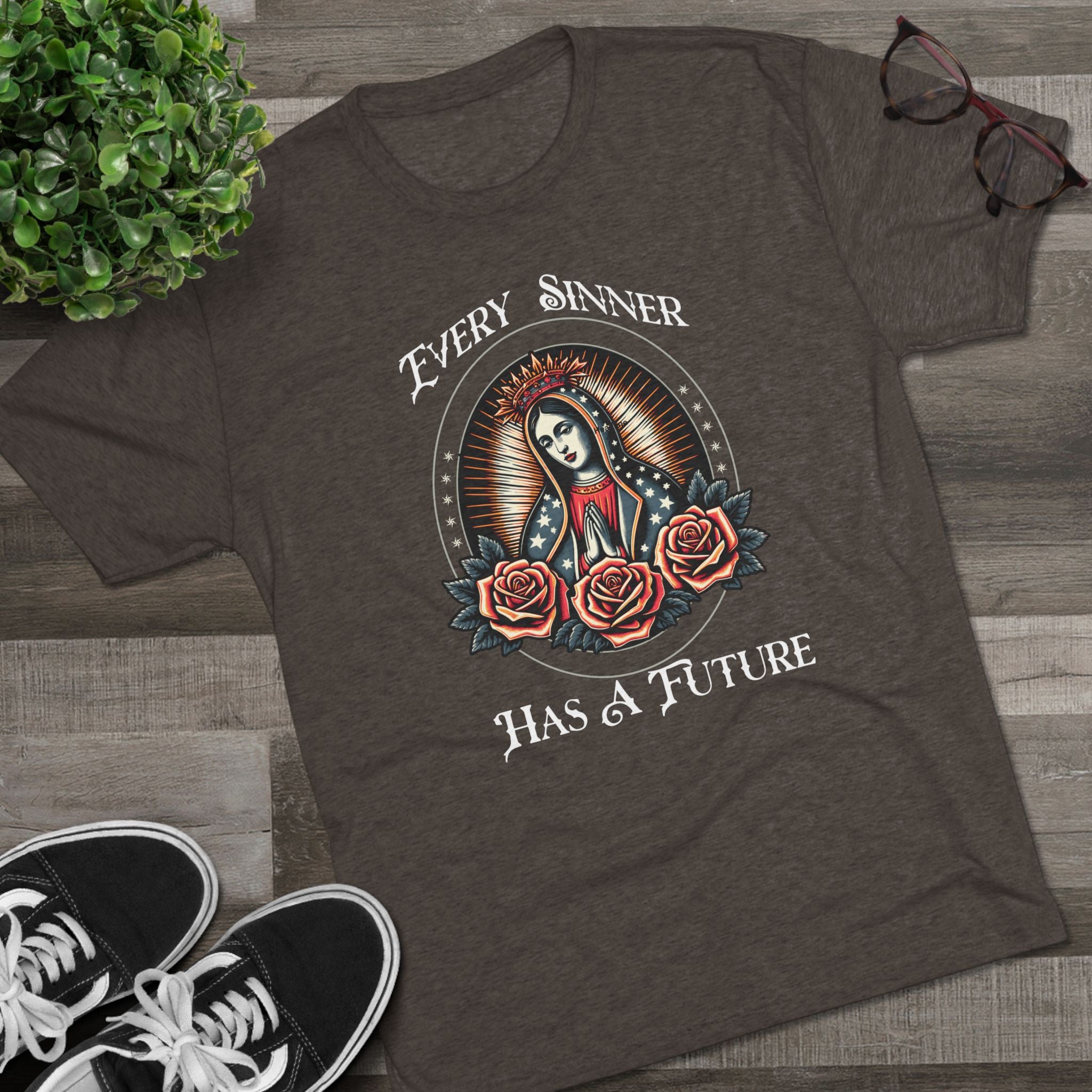 Crew Tee — "Every Sinner Has a Future"