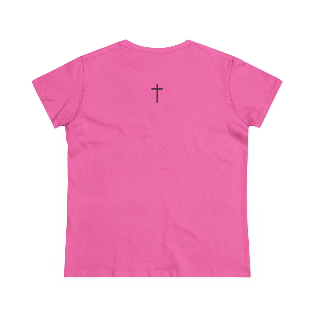 Women's Tee — Floral 'Be Still and Know' Cotton Shirt