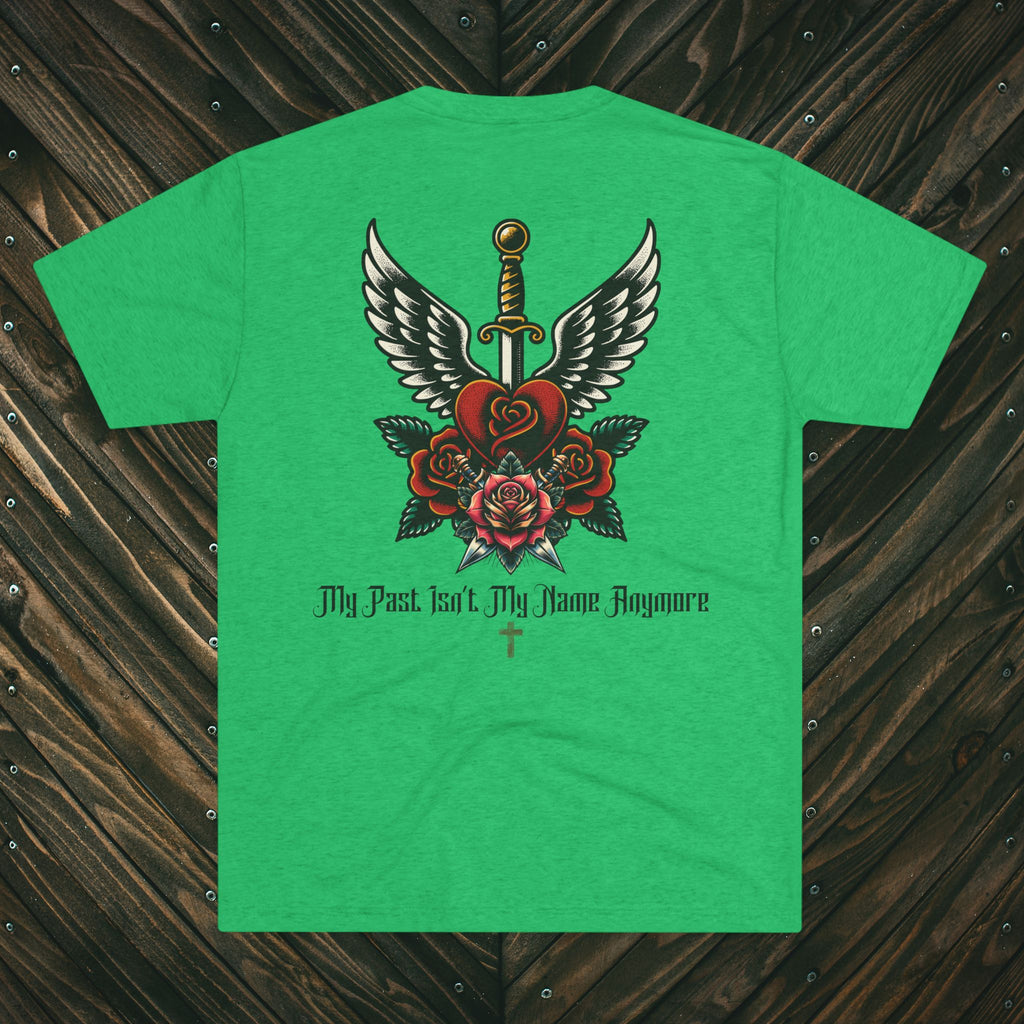 Dagger & Roses T-Shirt — "My Past Isn't My Name Anymore" Christian Tee