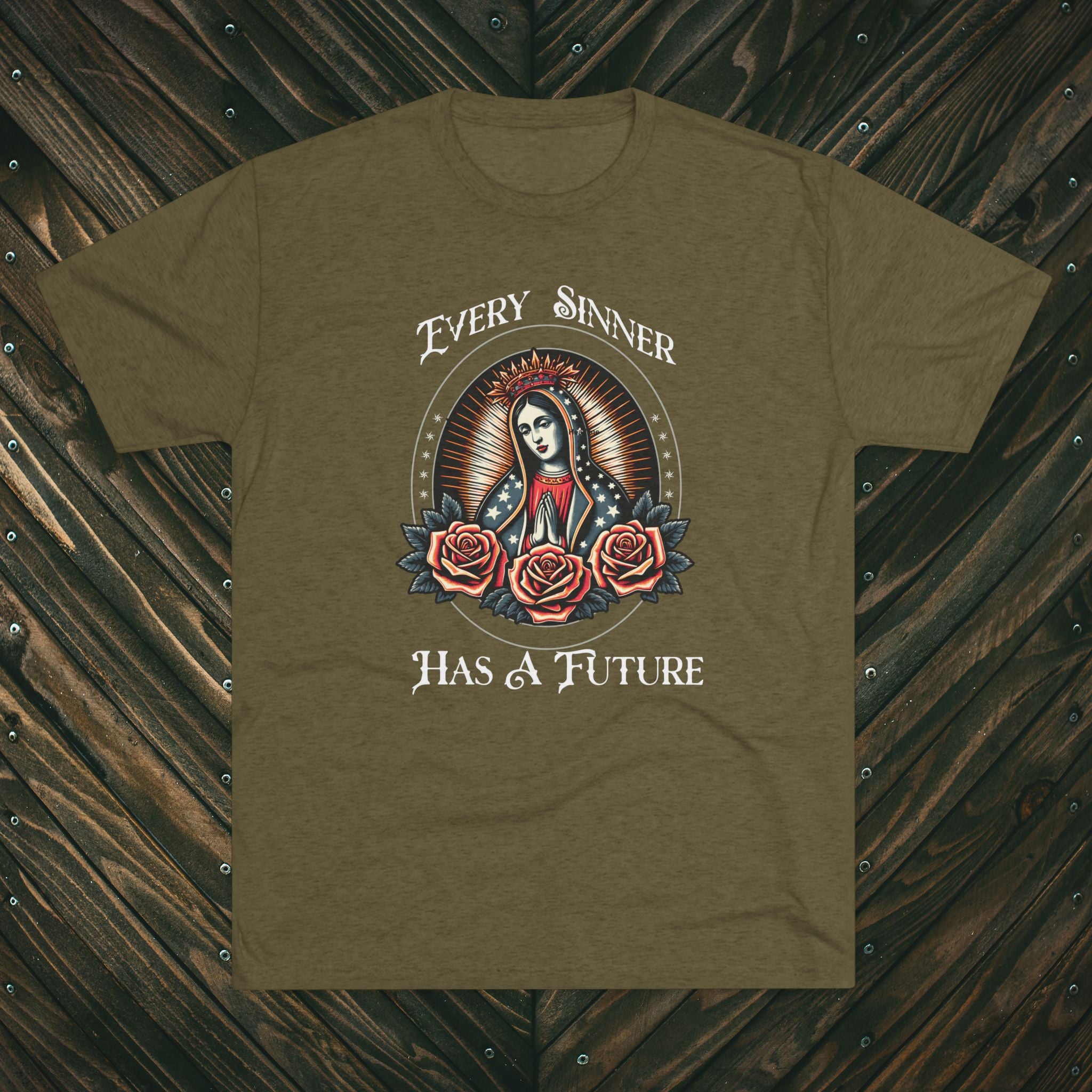 Crew Tee — "Every Sinner Has a Future"