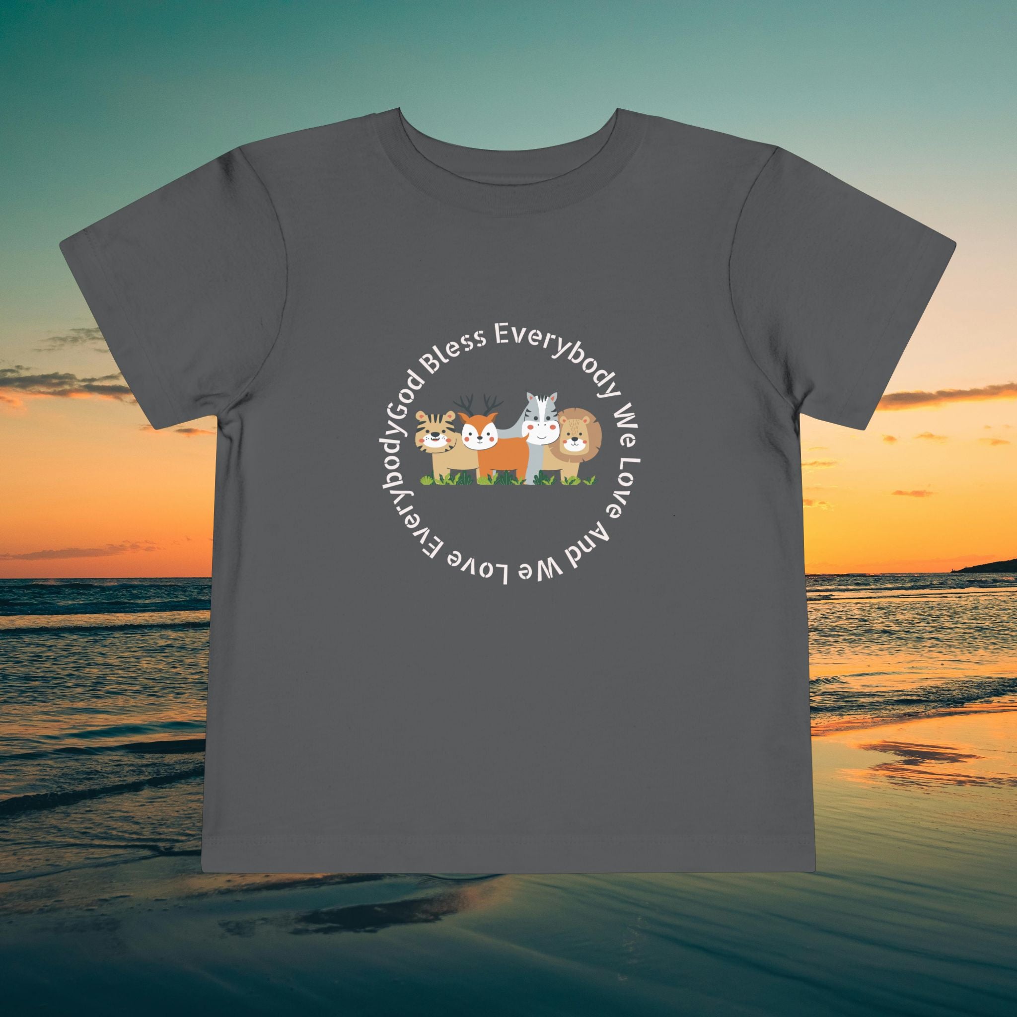 Toddler Tee — 'God Bless Everybody We Love'