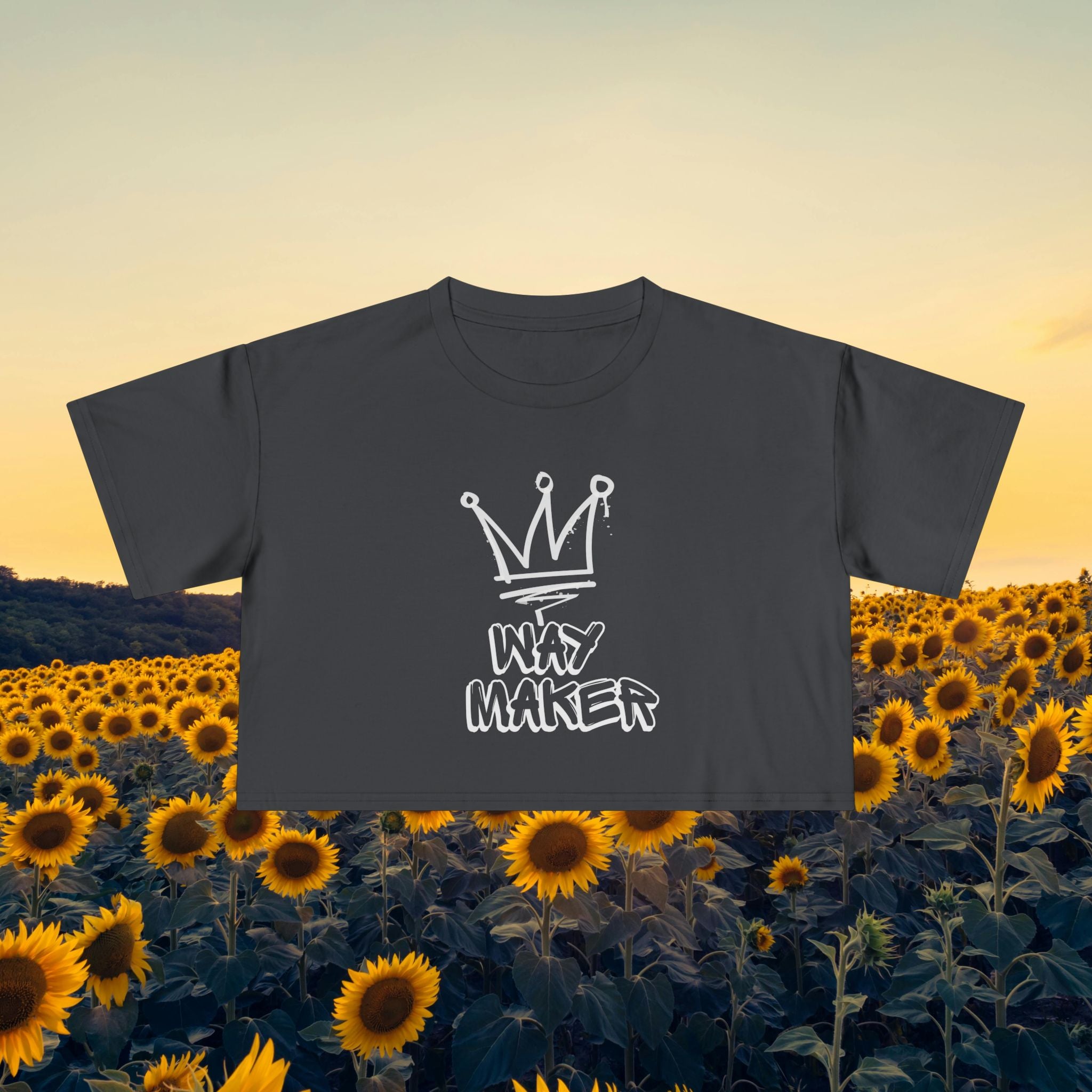 Way Maker Crown Crop Tee
