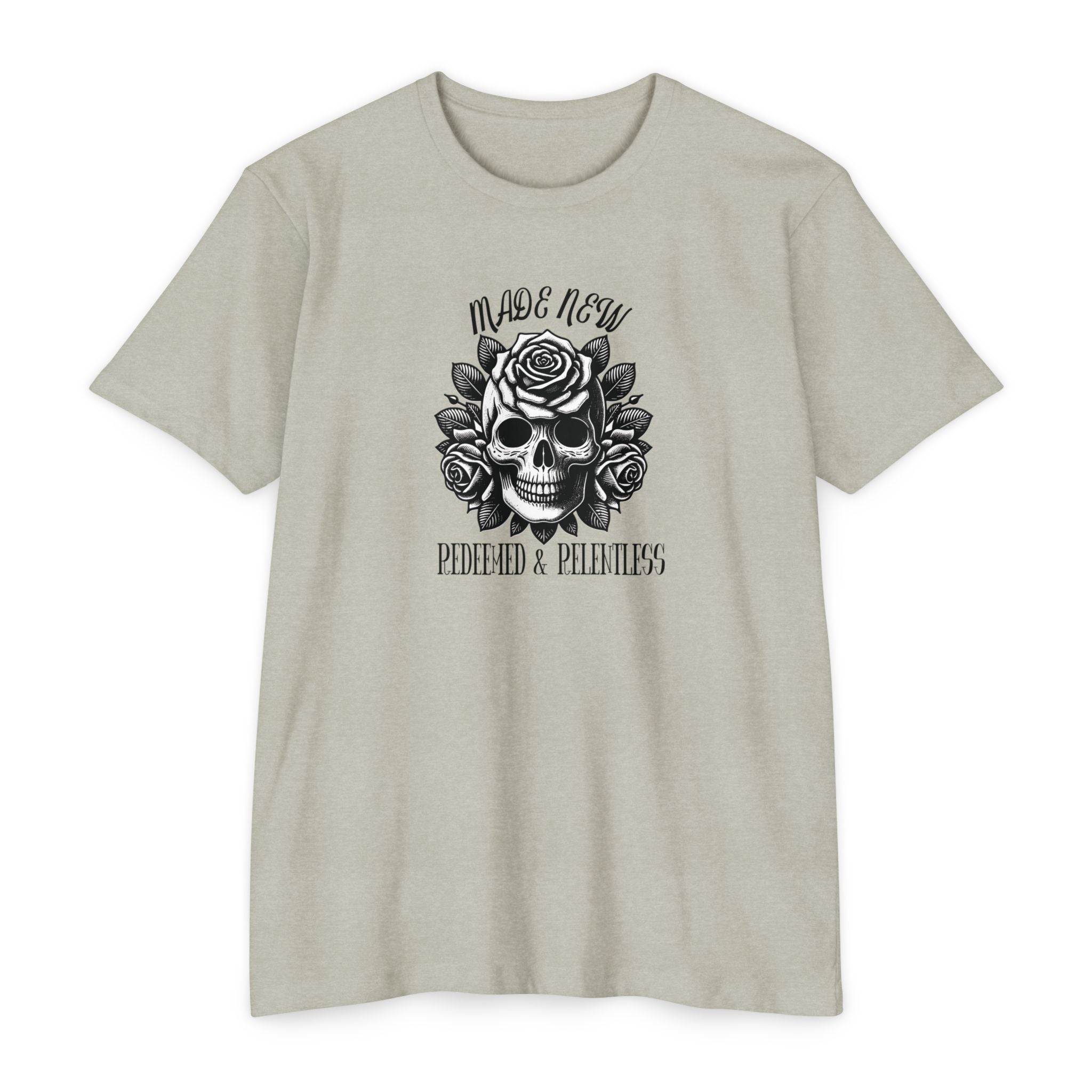 Redeemed & Relentless Christian Tee