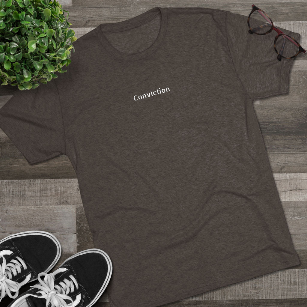 Conviction Crew Tee — "Who Am I"