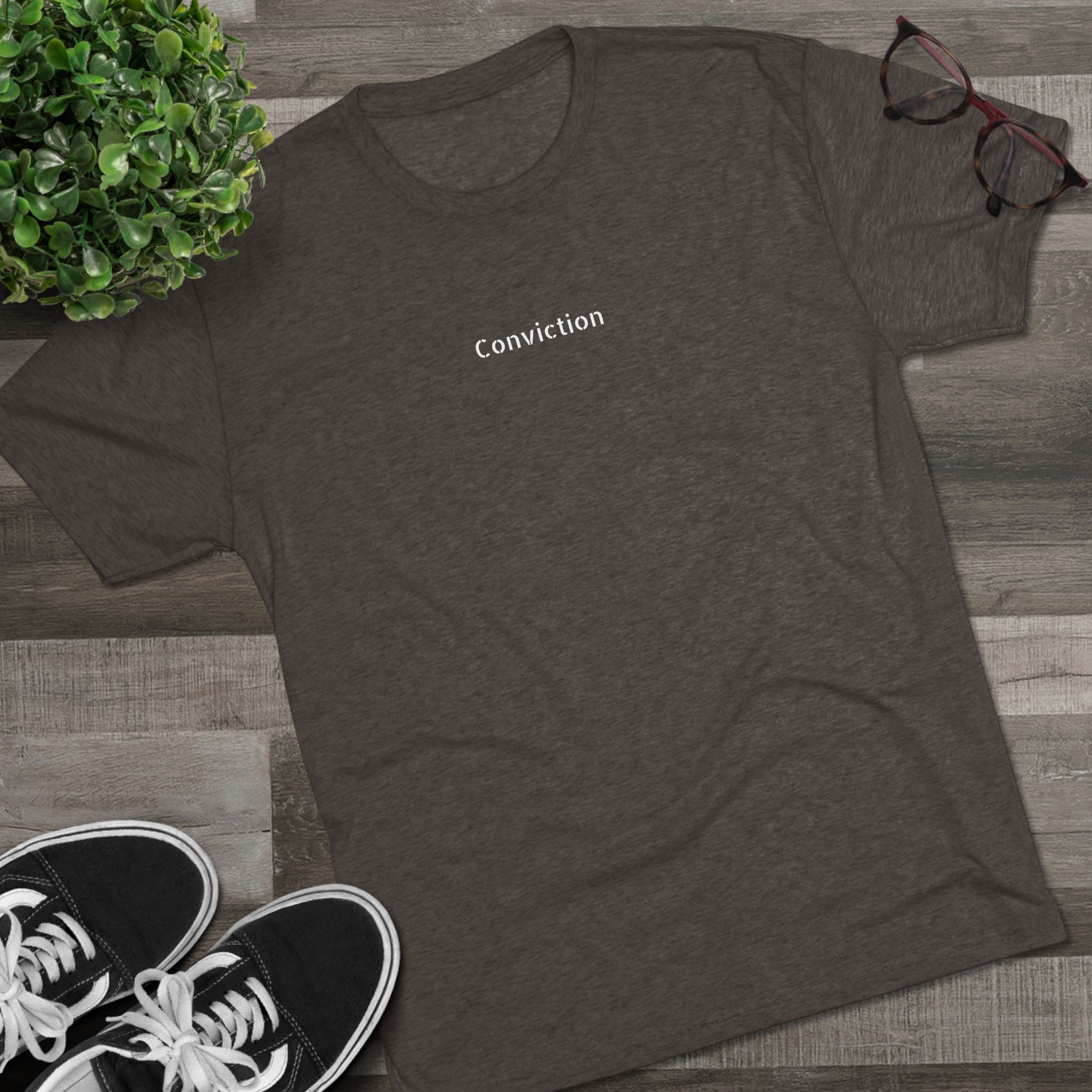 Conviction Crew Tee — "Who Am I"