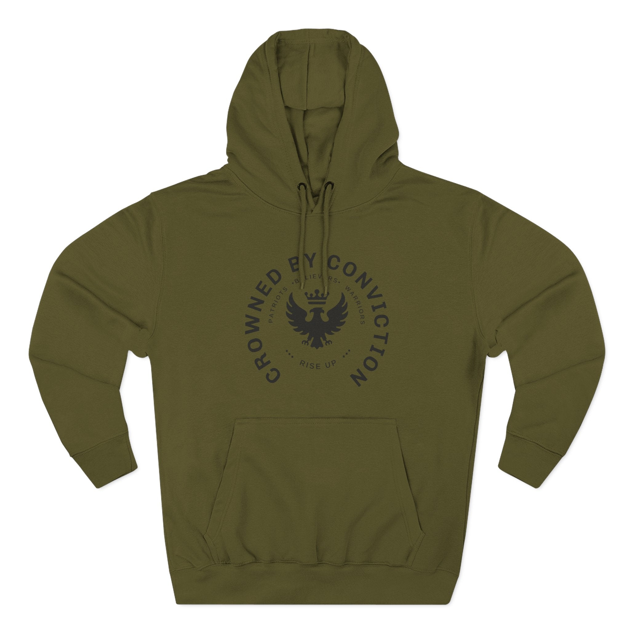 Crowned Conviction Eagle Hoodie — Graphic Pullover