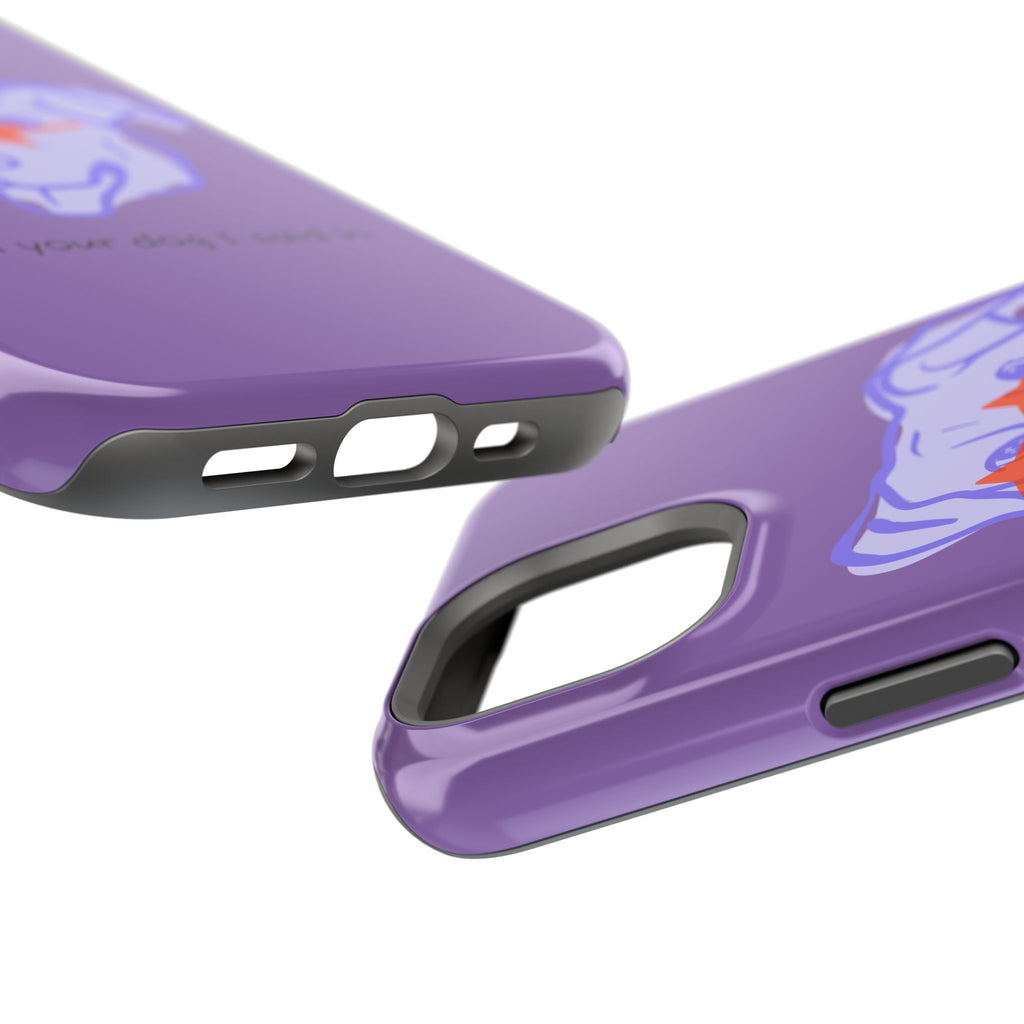 Impact Resistant Case — Purple Dog “Tell your dog I said hi”