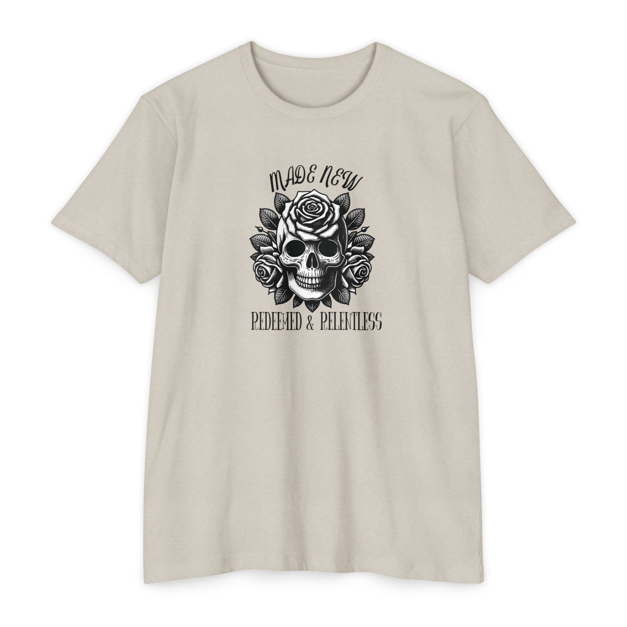 Redeemed & Relentless Christian Tee