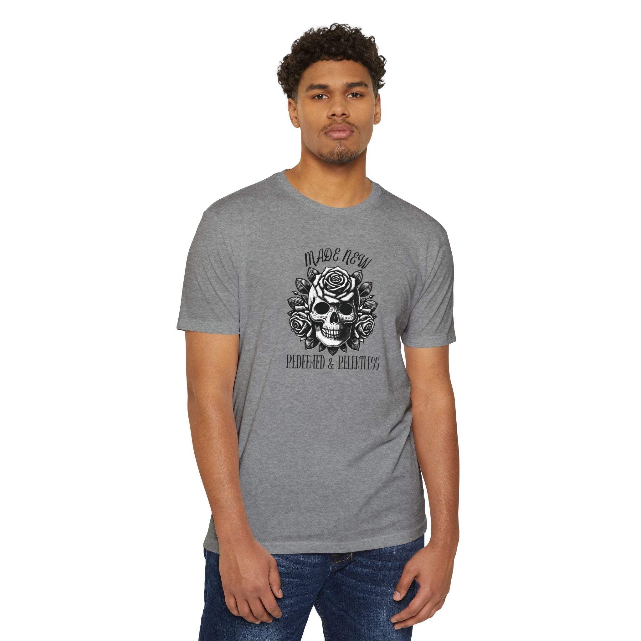 Redeemed & Relentless Christian Tee
