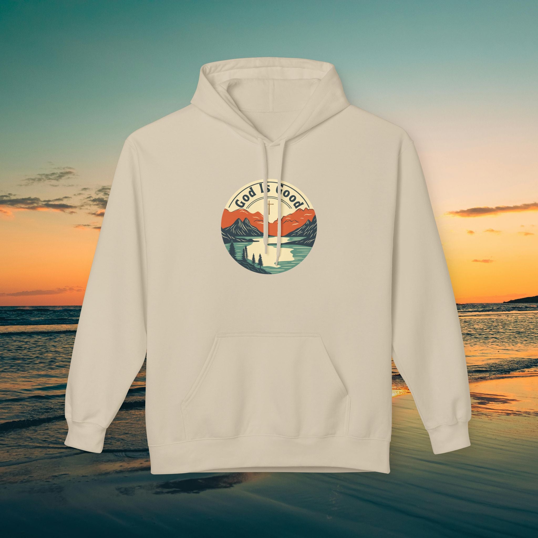 He is Good —Mountain Sunrise Hoodie