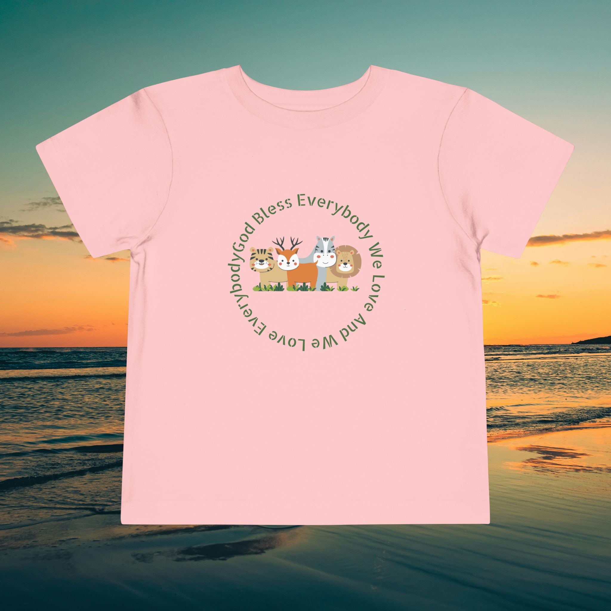 Toddler Tee — 'God Bless Everybody We Love'