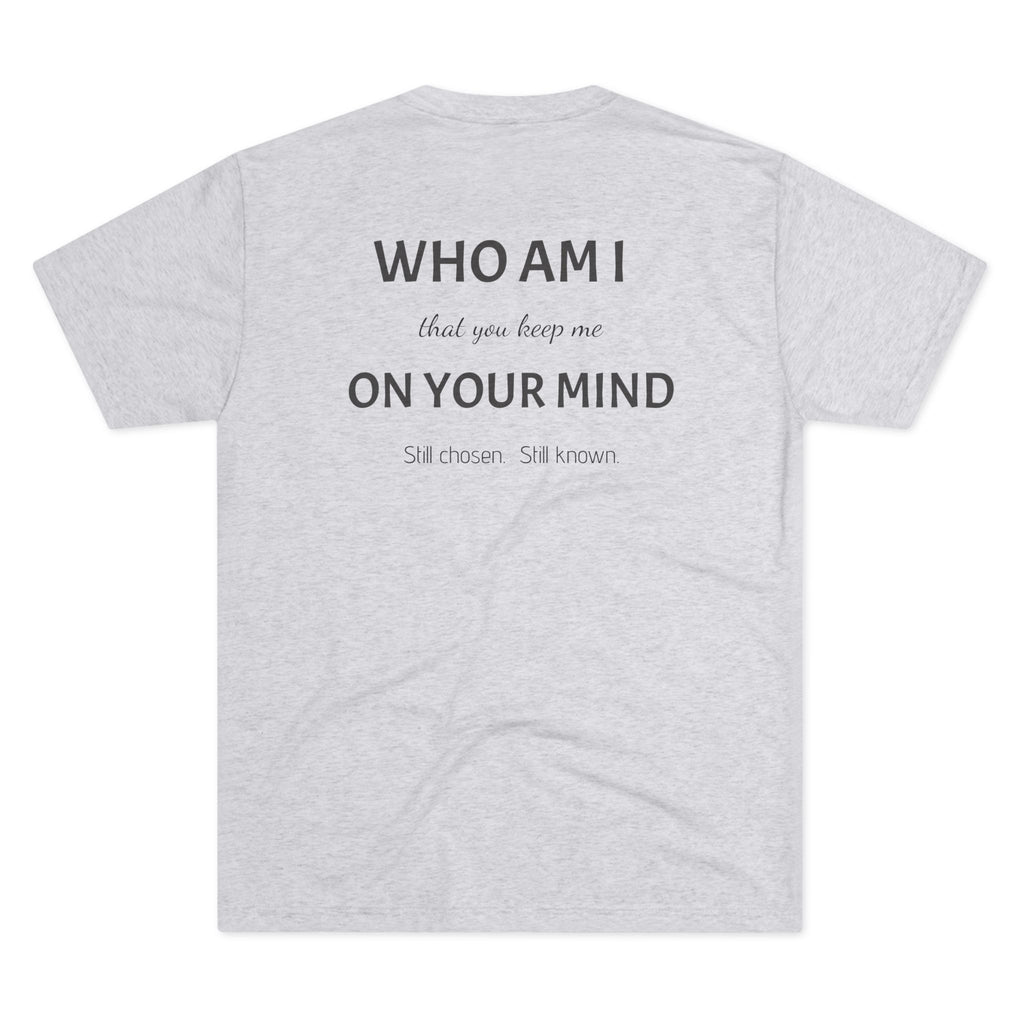 Conviction Crew Tee — "Who Am I"