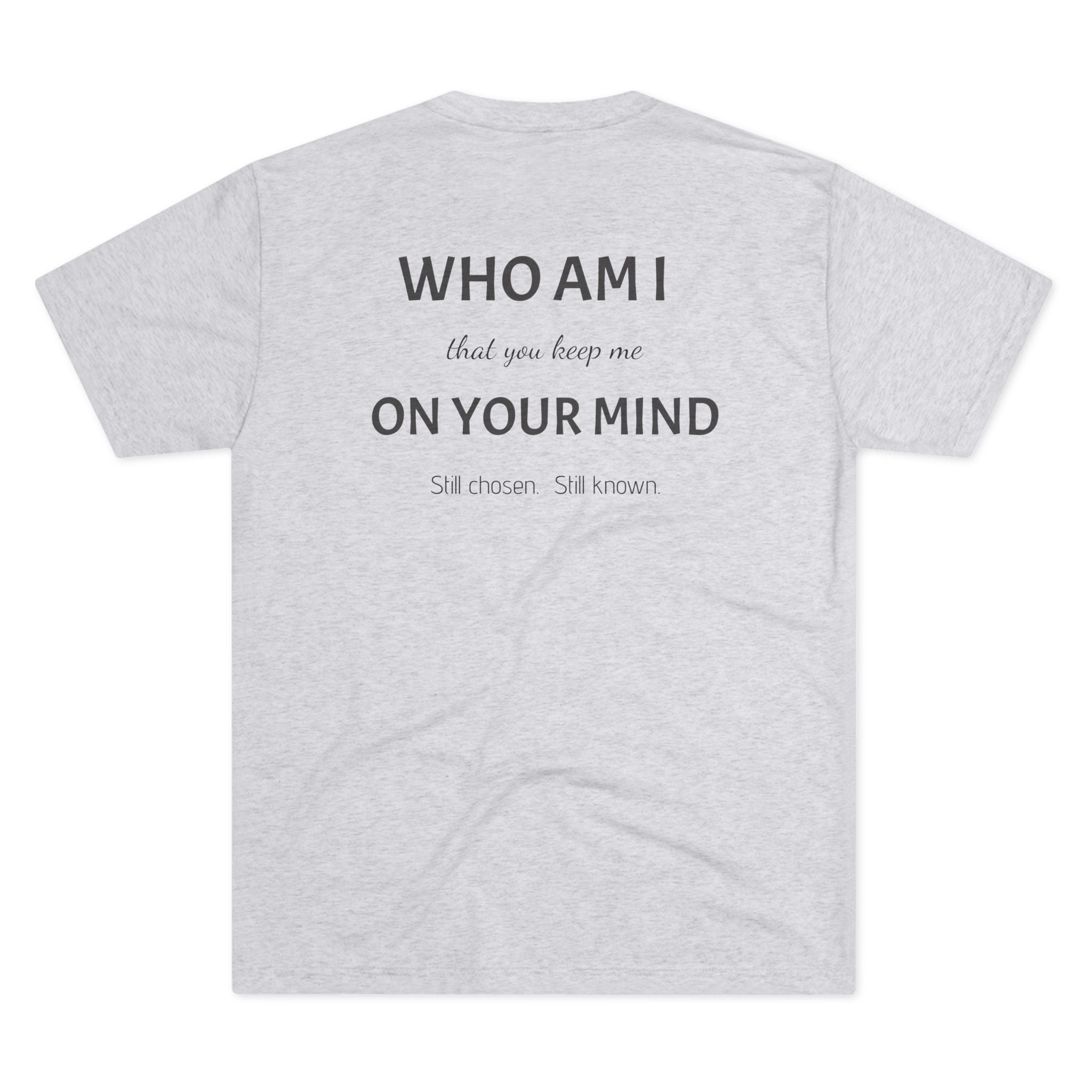 Conviction Crew Tee — "Who Am I"