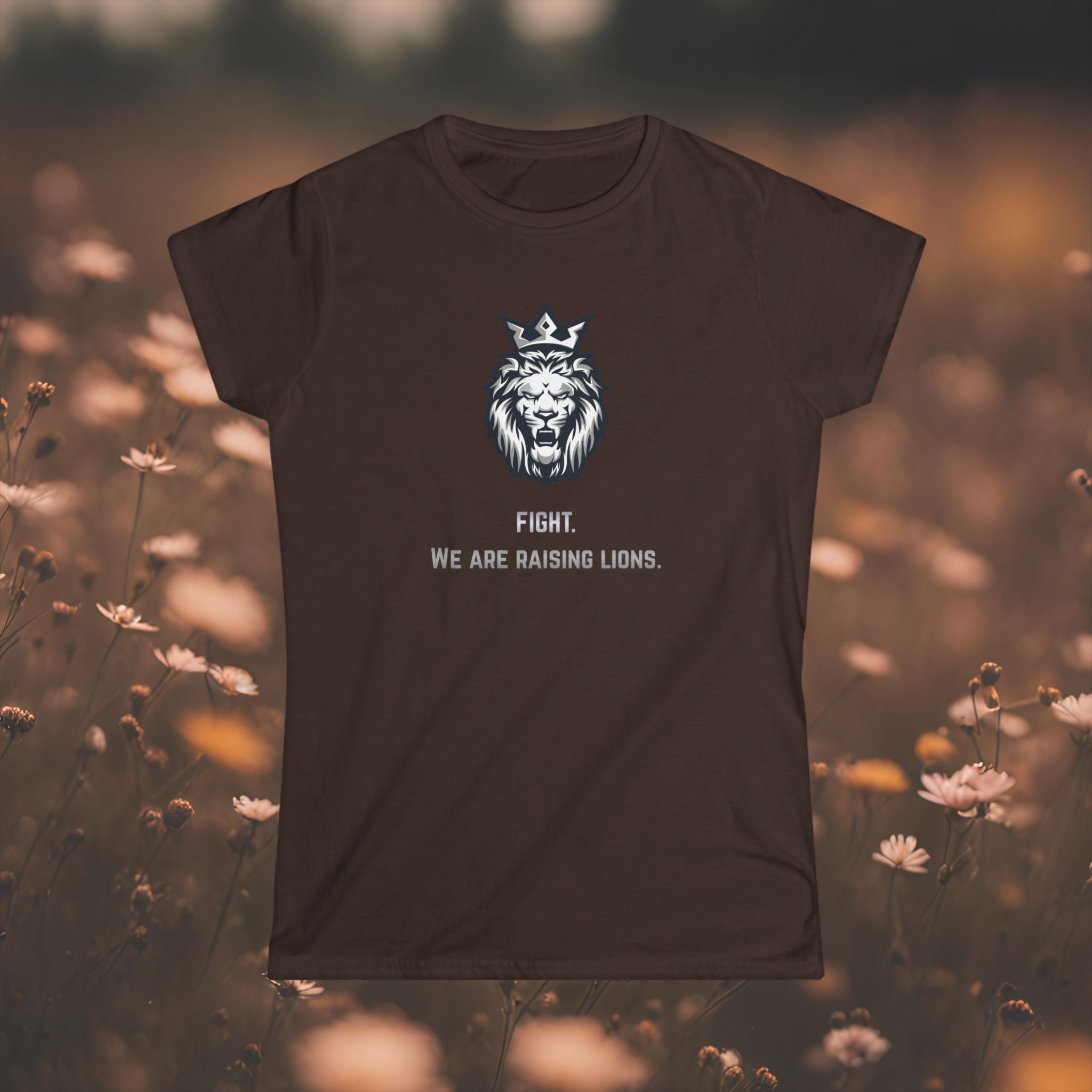 Women's Tee — 'We Are Raising Lions.'