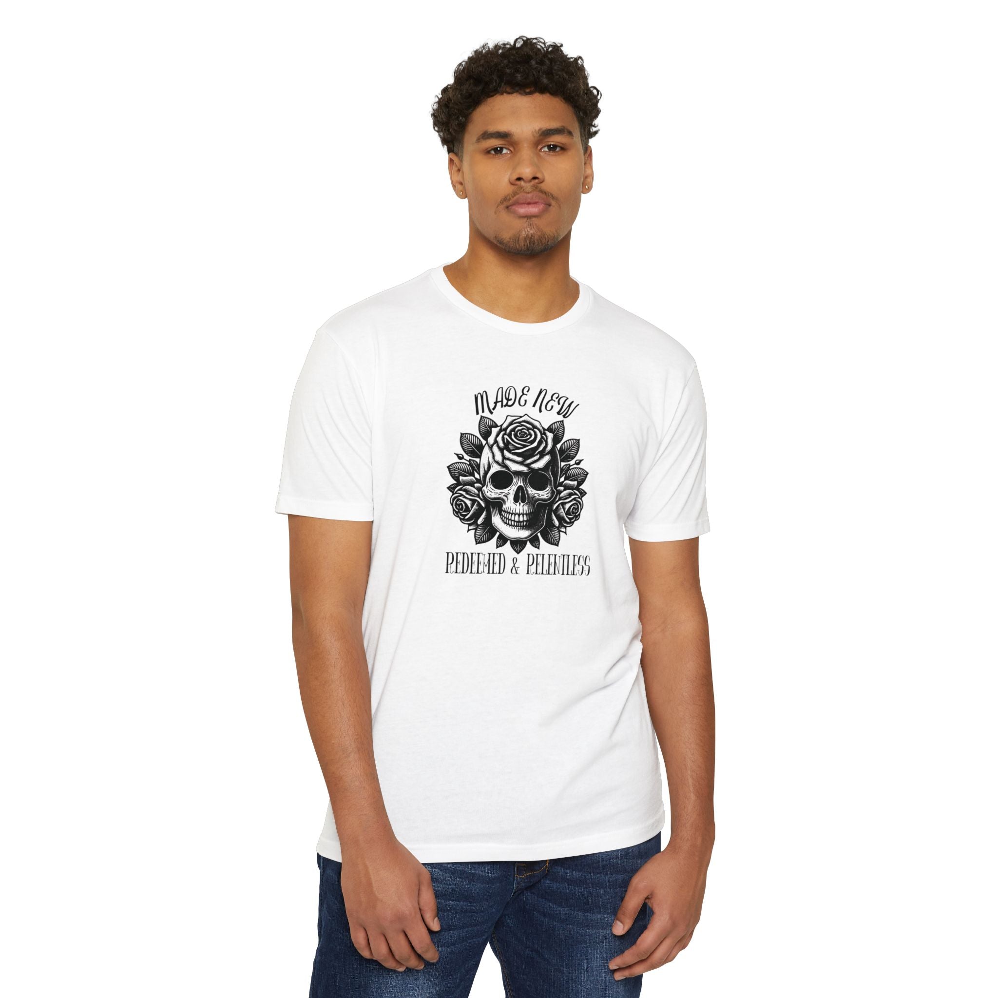 Redeemed & Relentless Christian Tee