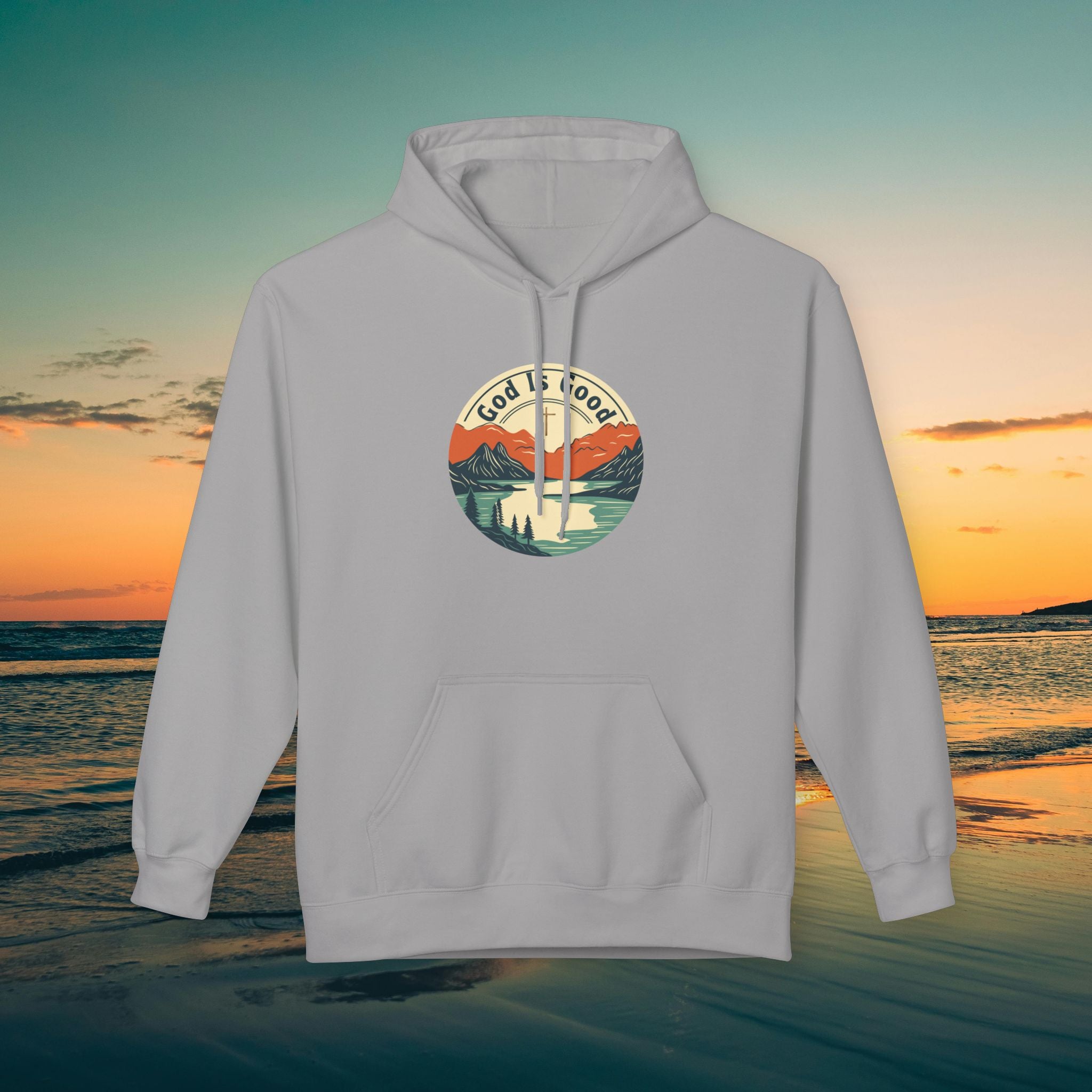 He is Good —Mountain Sunrise Hoodie
