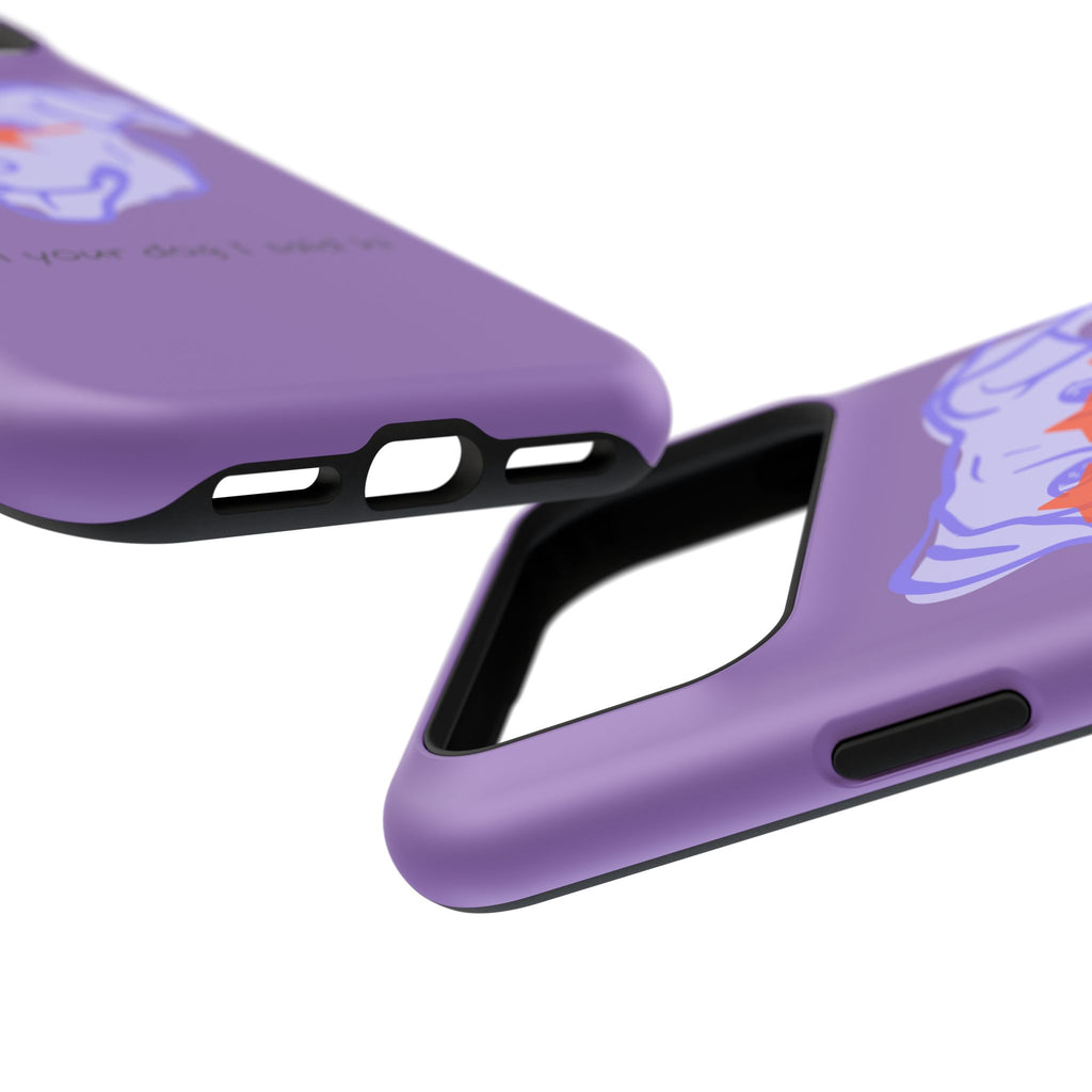 Impact Resistant Case — Purple Dog “Tell your dog I said hi”