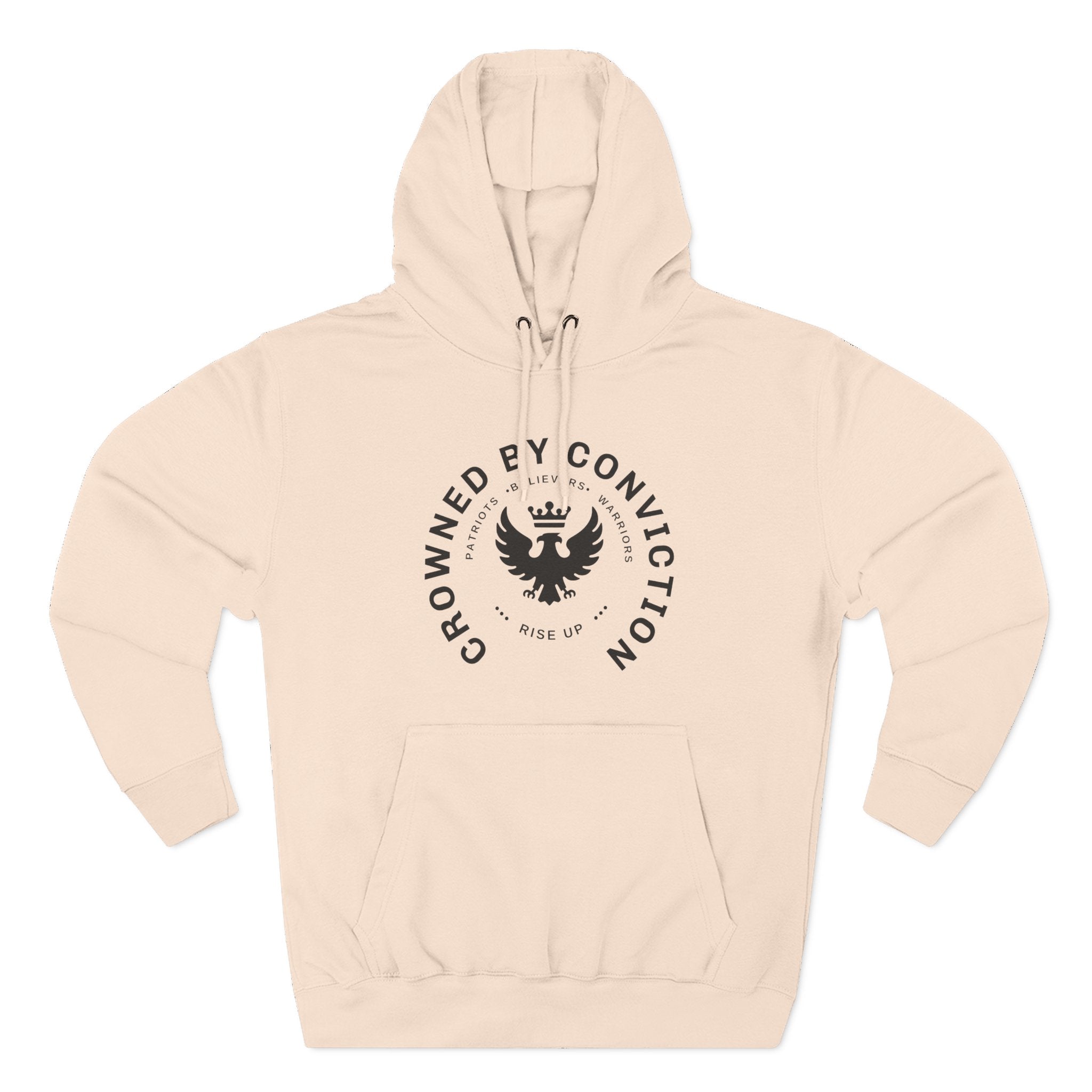 Crowned Conviction Eagle Hoodie — Graphic Pullover