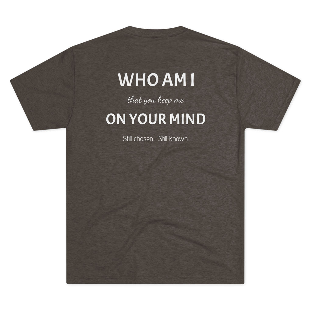 Conviction Crew Tee — "Who Am I"