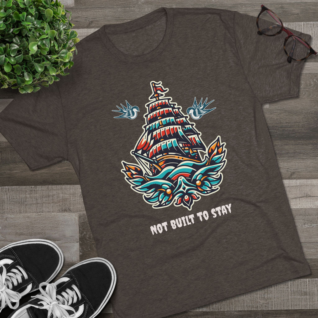 Not Built to Stay Tee — 'This World Is Not My Home' Christian Nautical T-Shirt