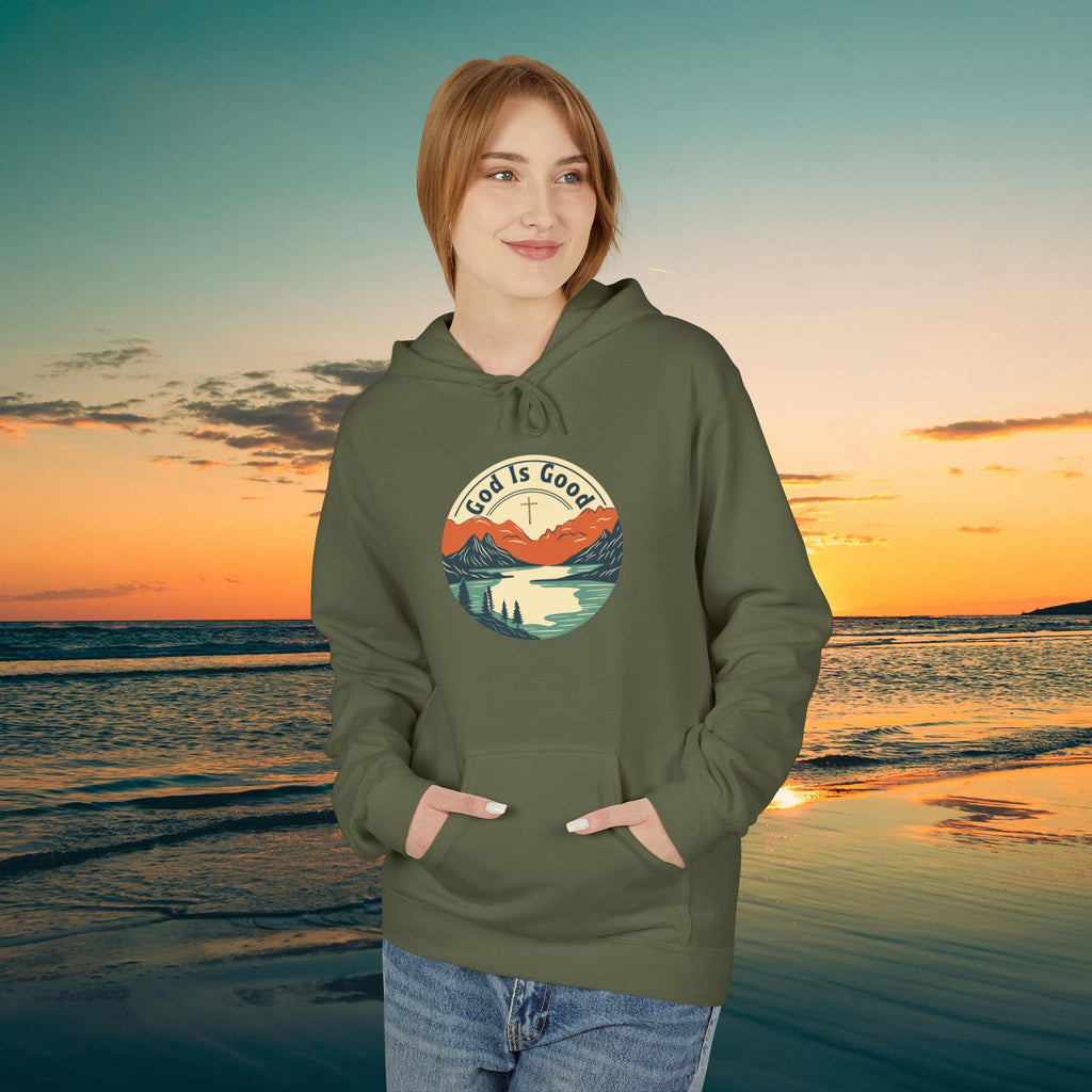 He is Good —Mountain Sunrise Hoodie