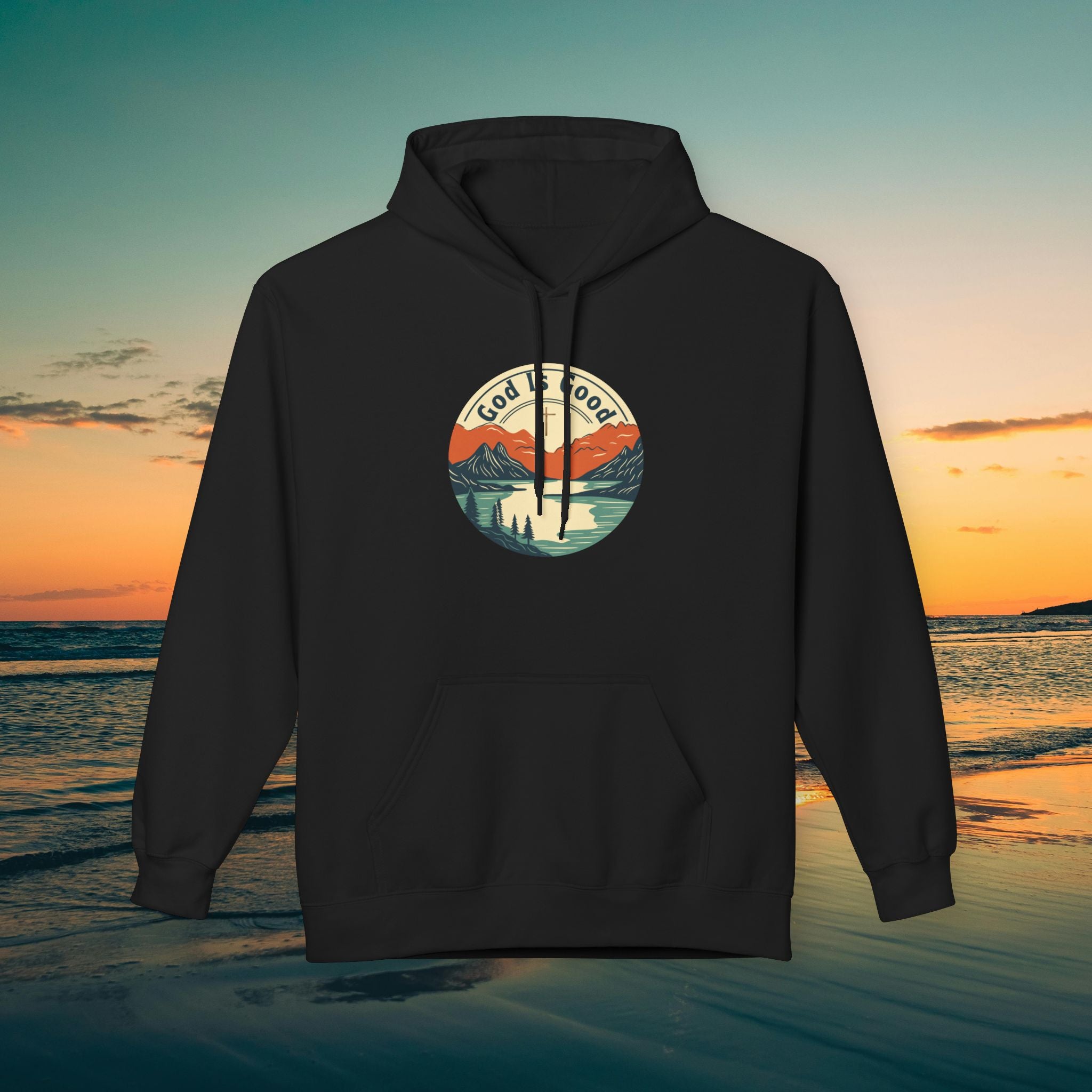 He is Good —Mountain Sunrise Hoodie