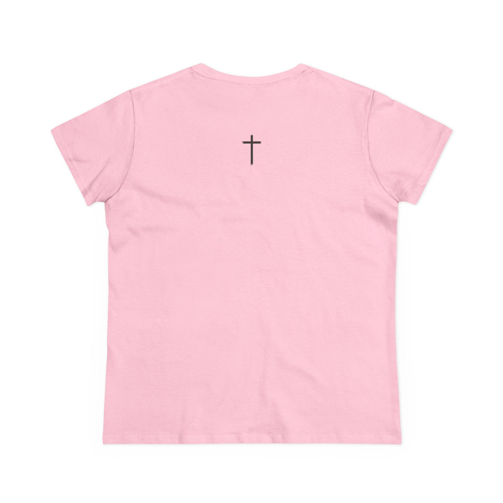 Women's Tee — Floral 'Be Still and Know' Cotton Shirt