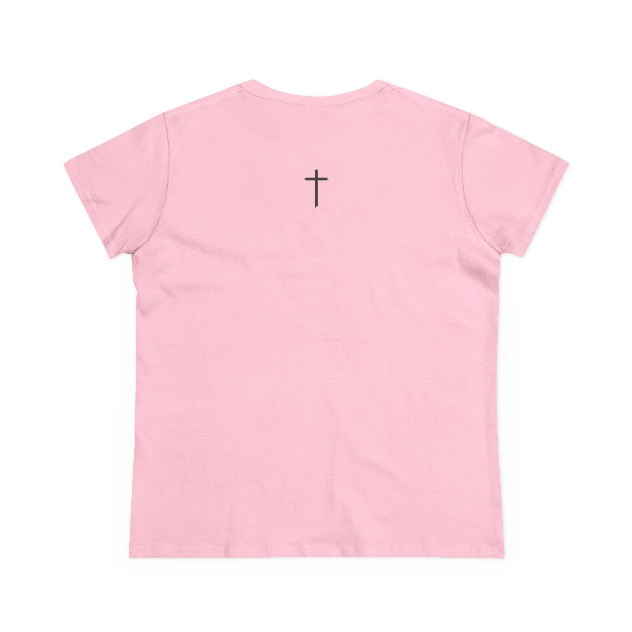 Women's Tee — Floral 'Be Still and Know' Cotton Shirt
