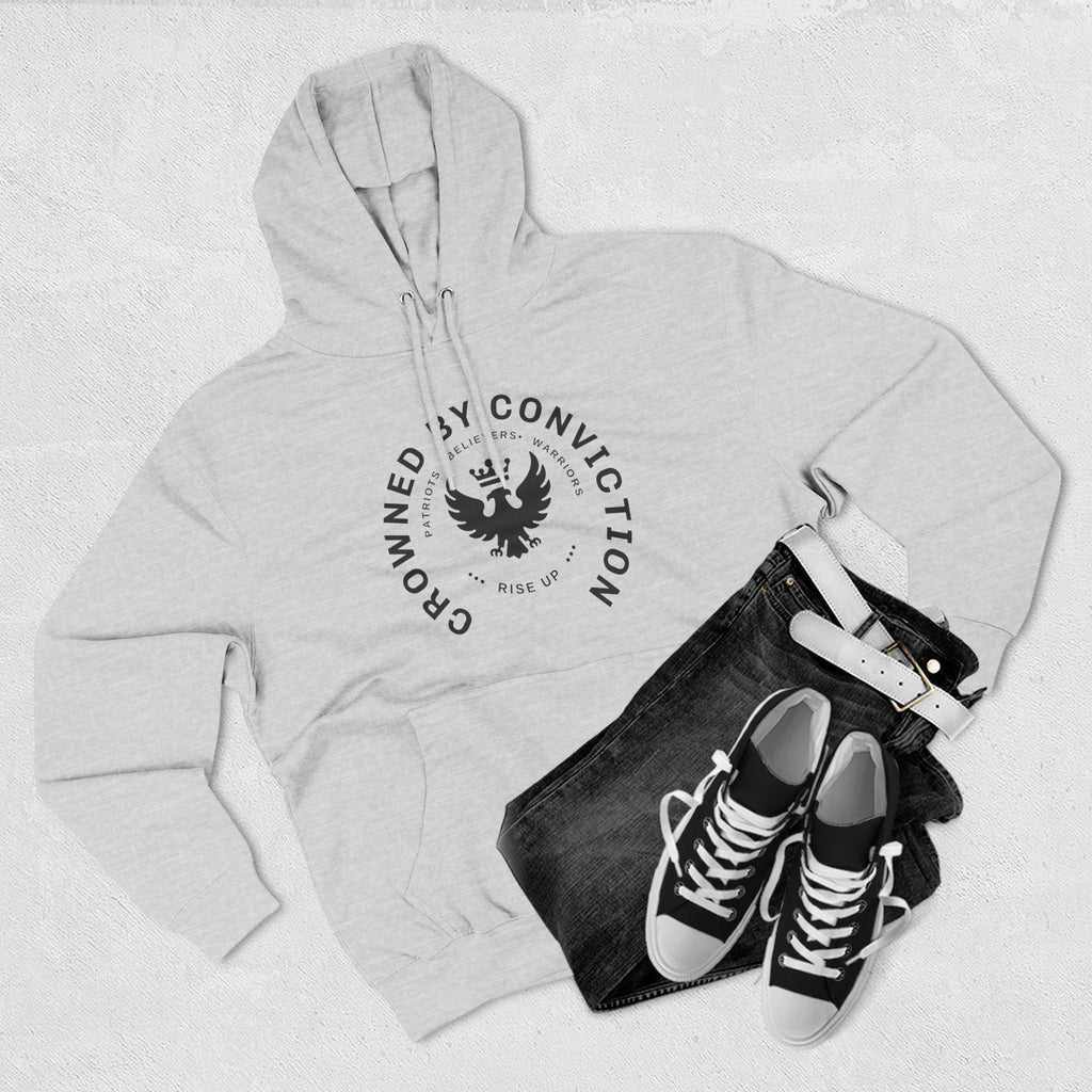 Crowned Conviction Eagle Hoodie — Graphic Pullover
