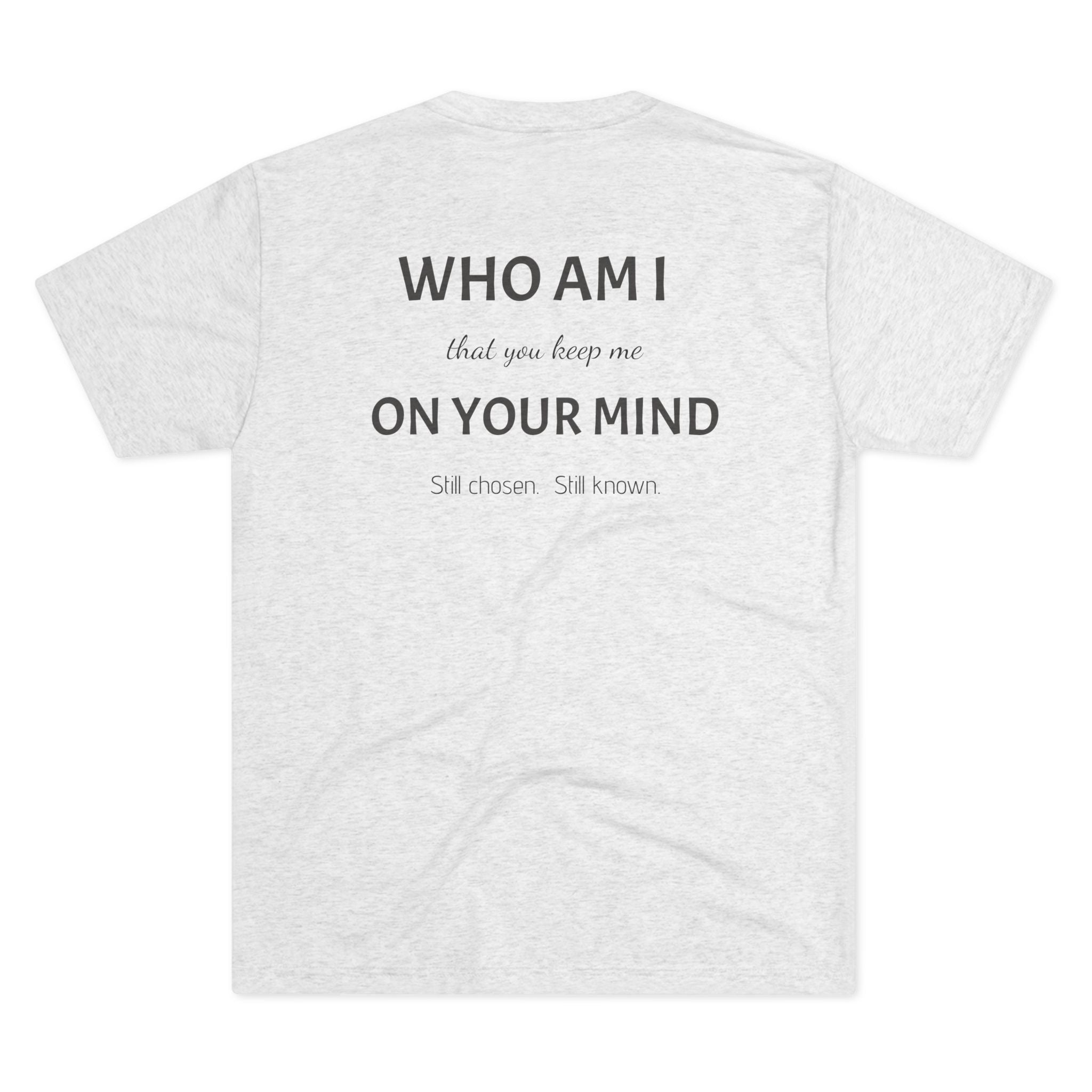 Conviction Crew Tee — "Who Am I"