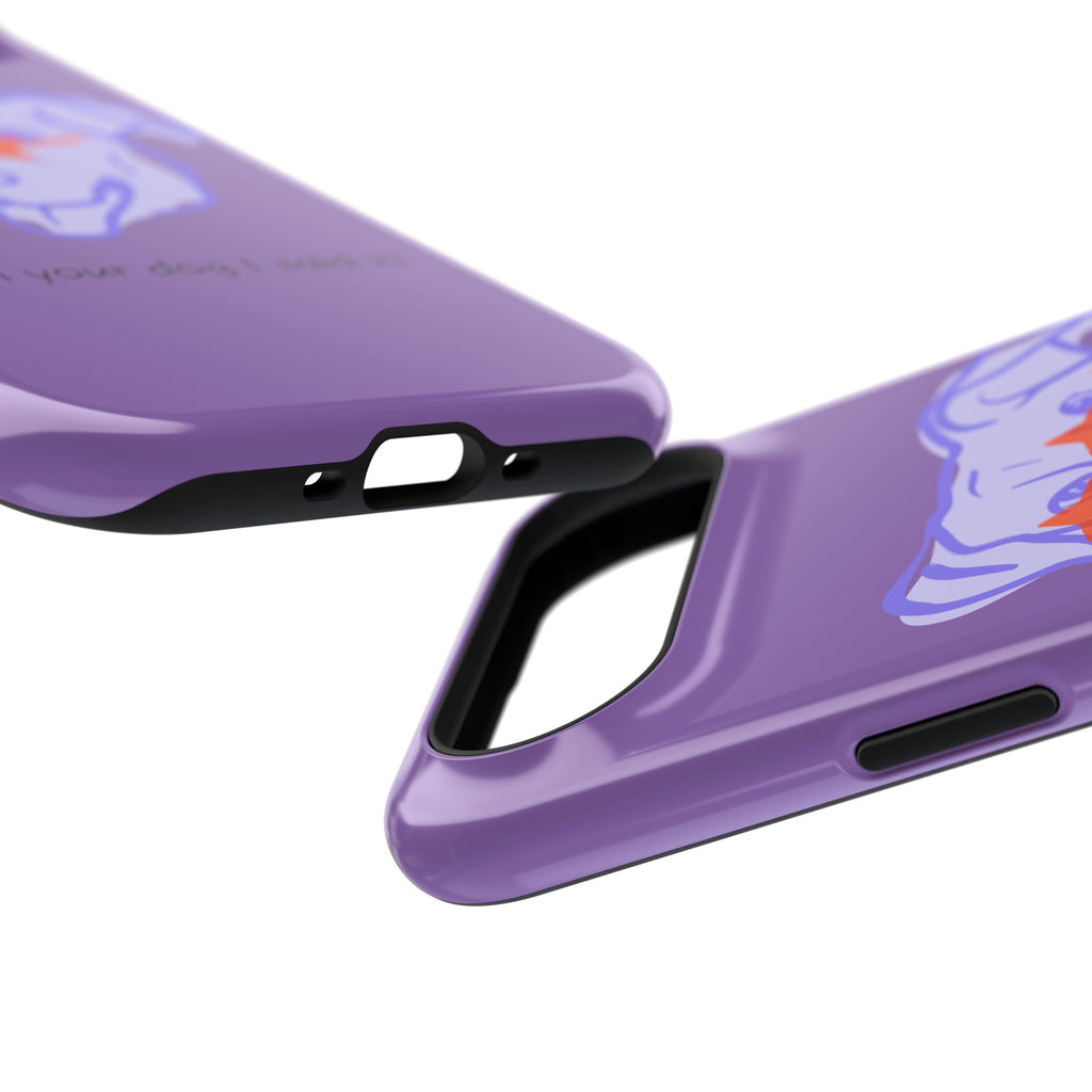 Impact Resistant Case — Purple Dog “Tell your dog I said hi”