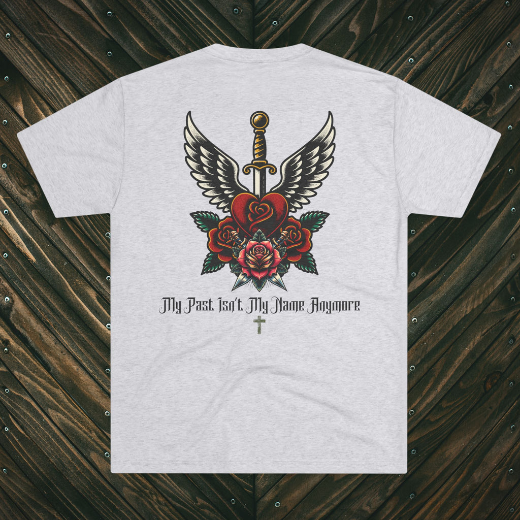 Dagger & Roses T-Shirt — "My Past Isn't My Name Anymore" Christian Tee