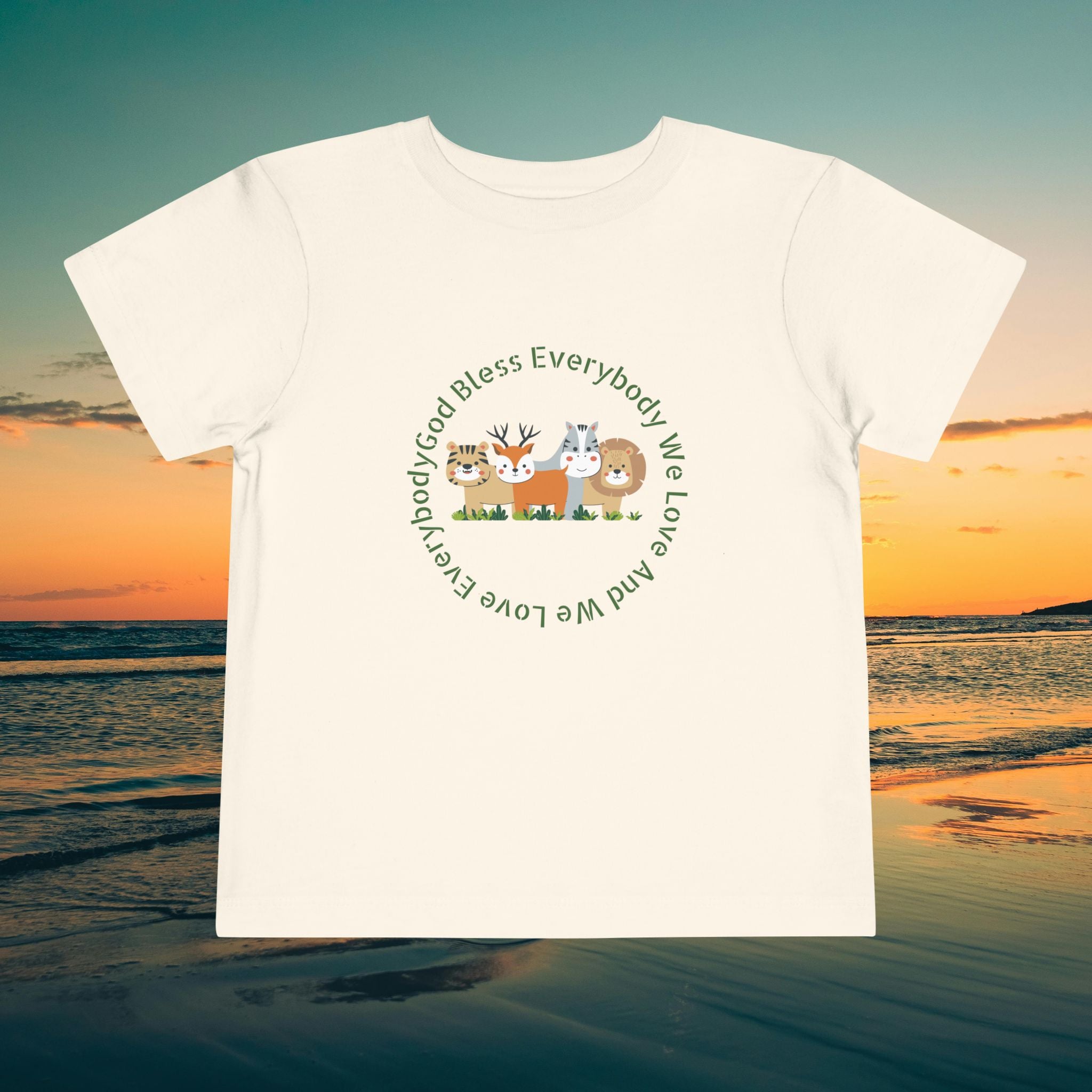 Toddler Tee — 'God Bless Everybody We Love'