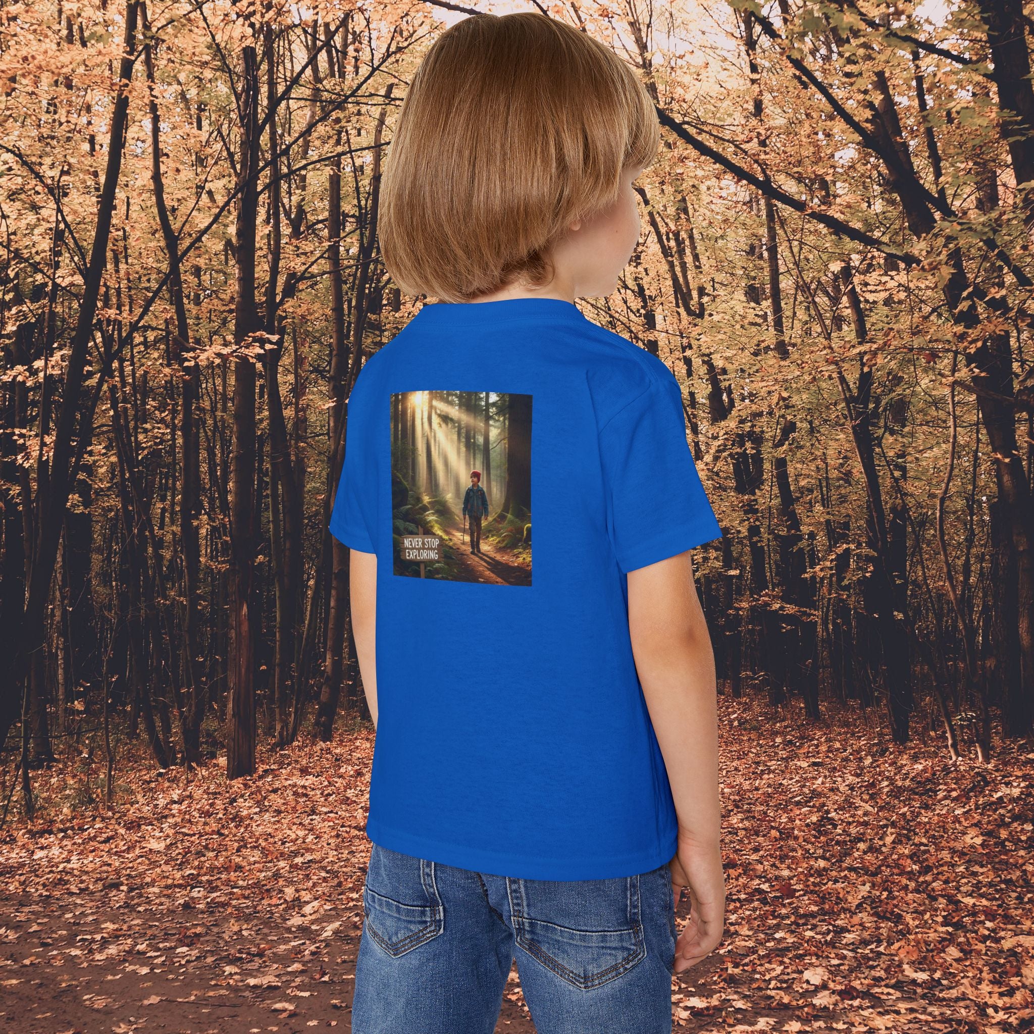Toddler T-Shirt — "Never Stop Exploring"
