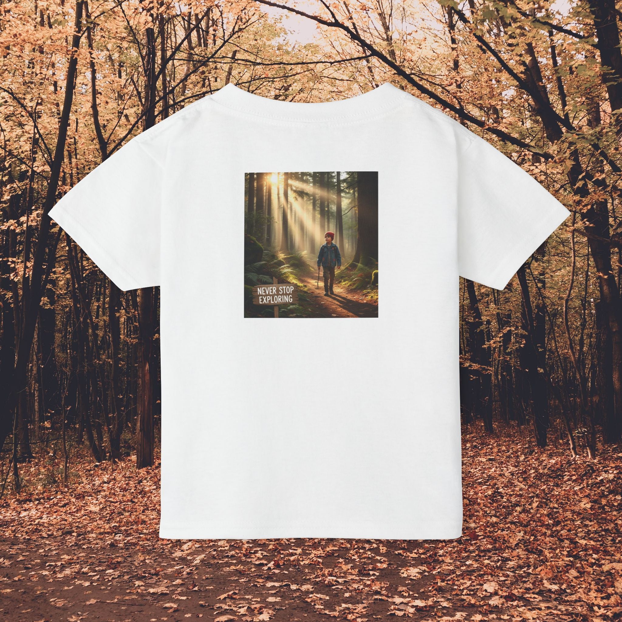 Toddler T-Shirt — "Never Stop Exploring"