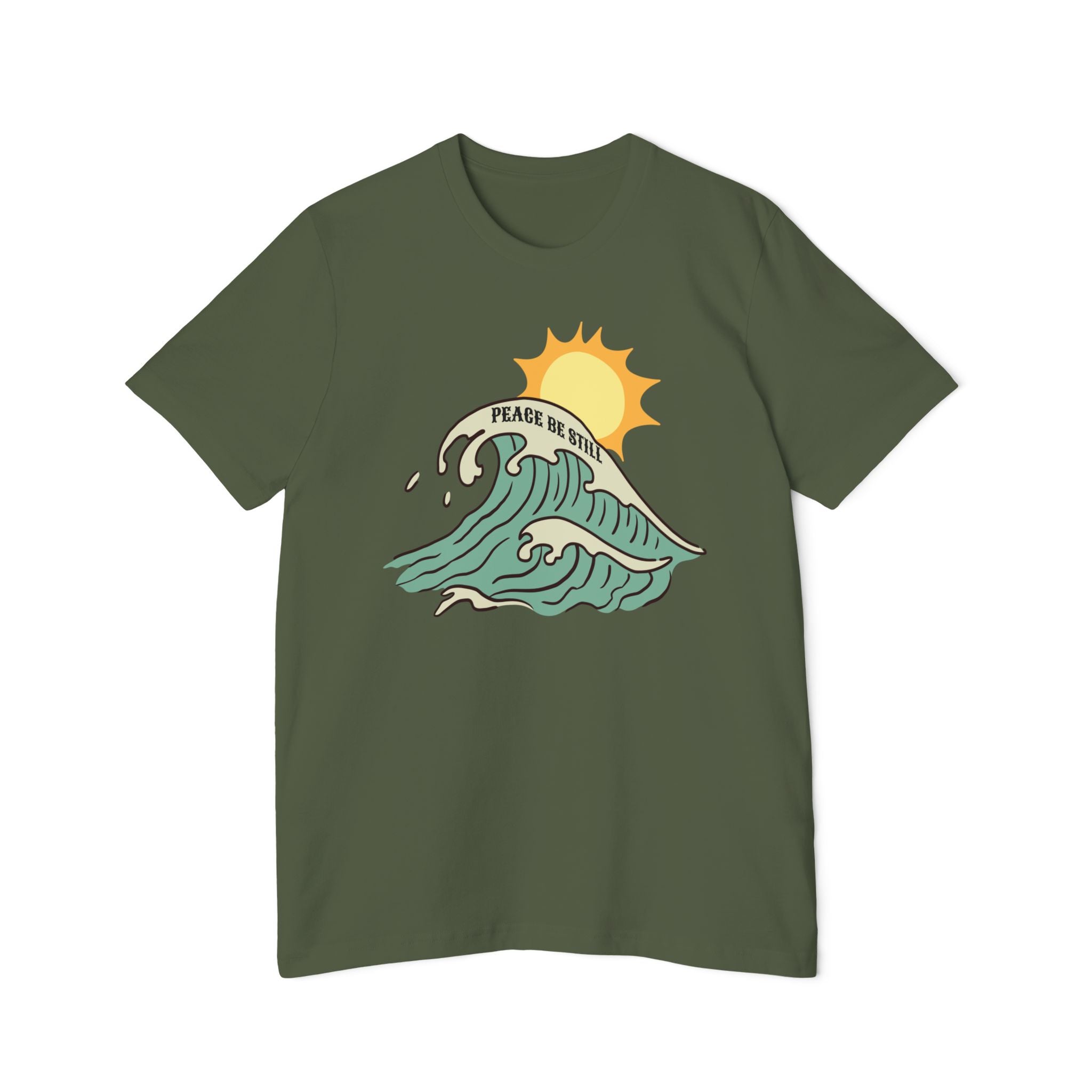 Peace Be Still T-Shirt — "Retro Son" Christian Tee
