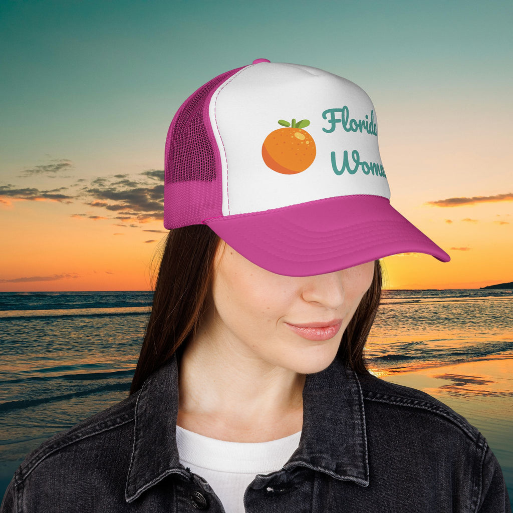 Florida Woman Trucker Cap