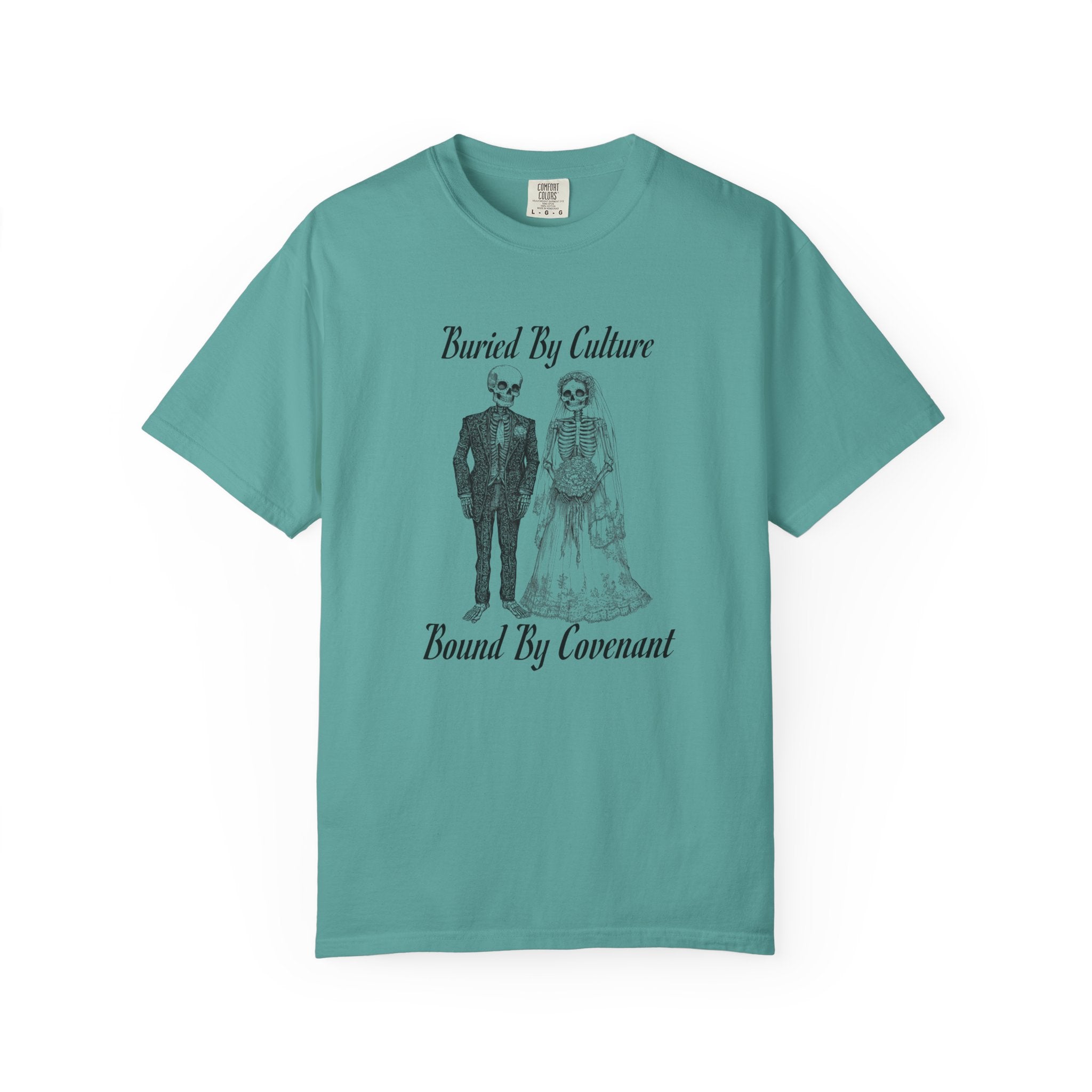 T-Shirt — "Buried By Culture, Bound By Covenant" Vintage Couple Graphic