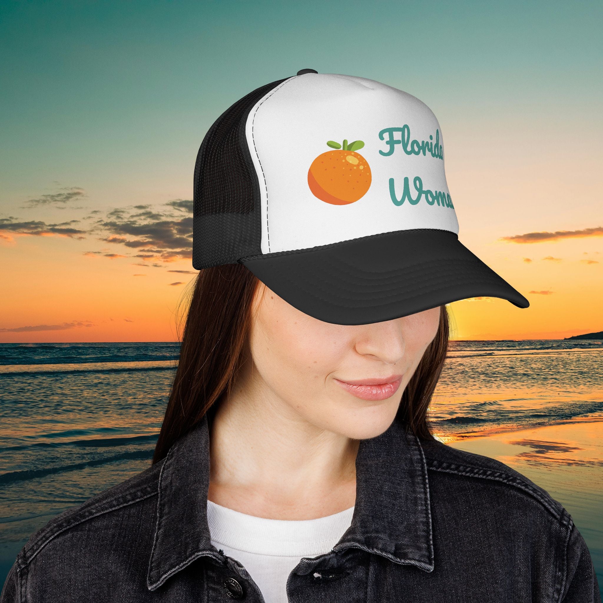Florida Woman Trucker Cap