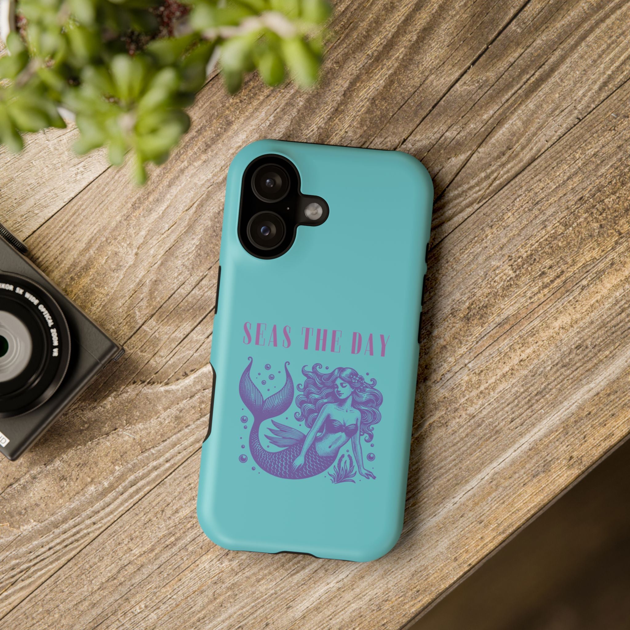 iphone Mermaid ‘Seas the Day’ Impact-Resistant Phone Case