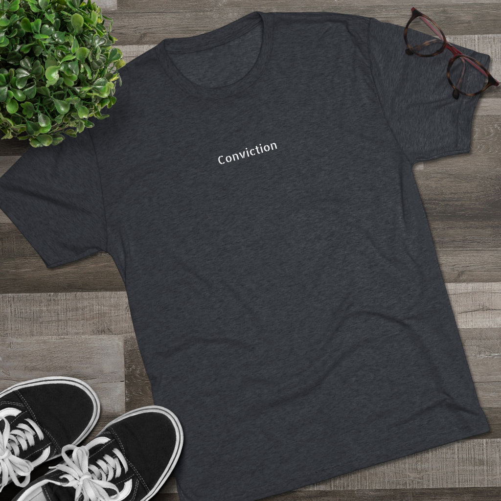 Conviction Crew Tee — "Who Am I"
