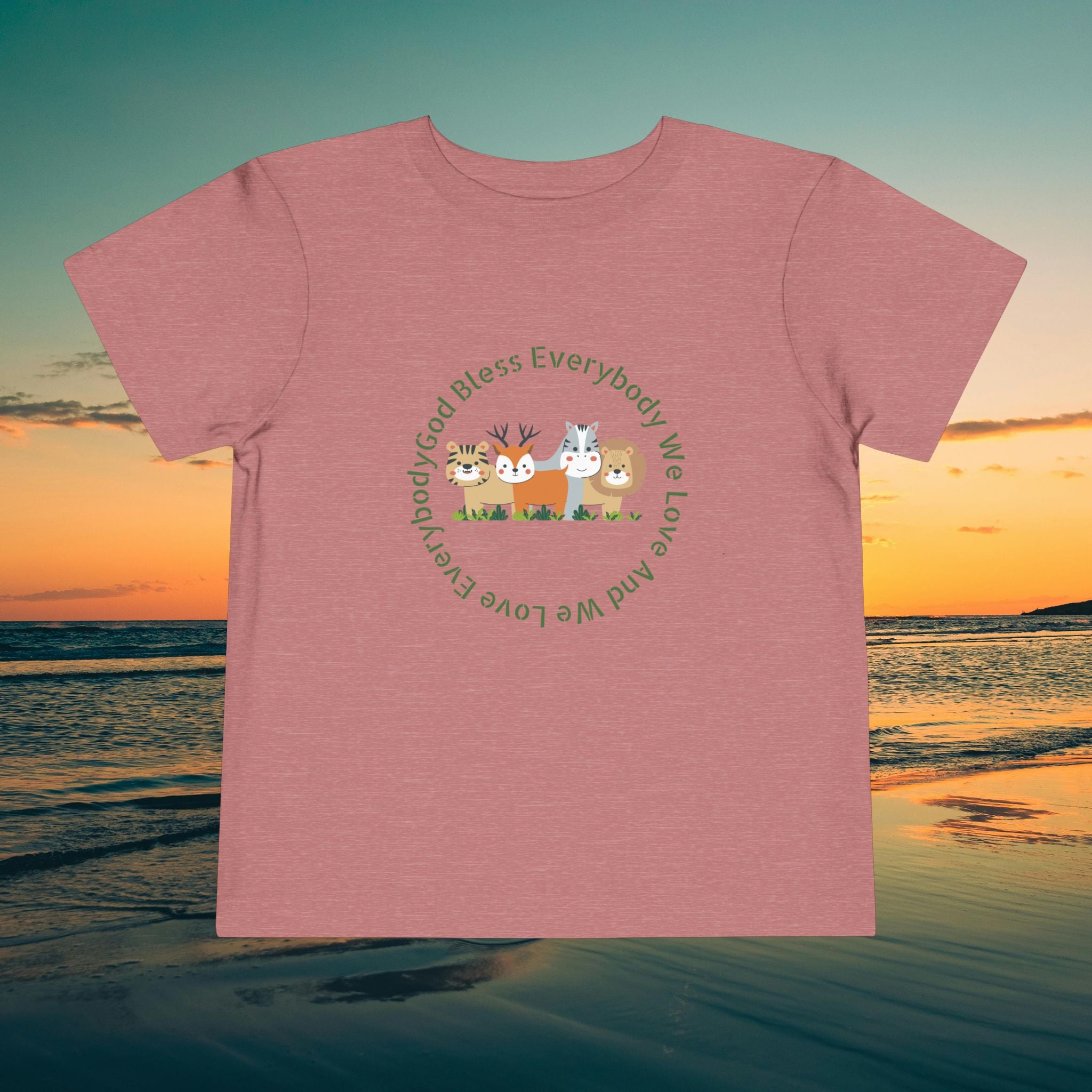 Toddler Tee — 'God Bless Everybody We Love'