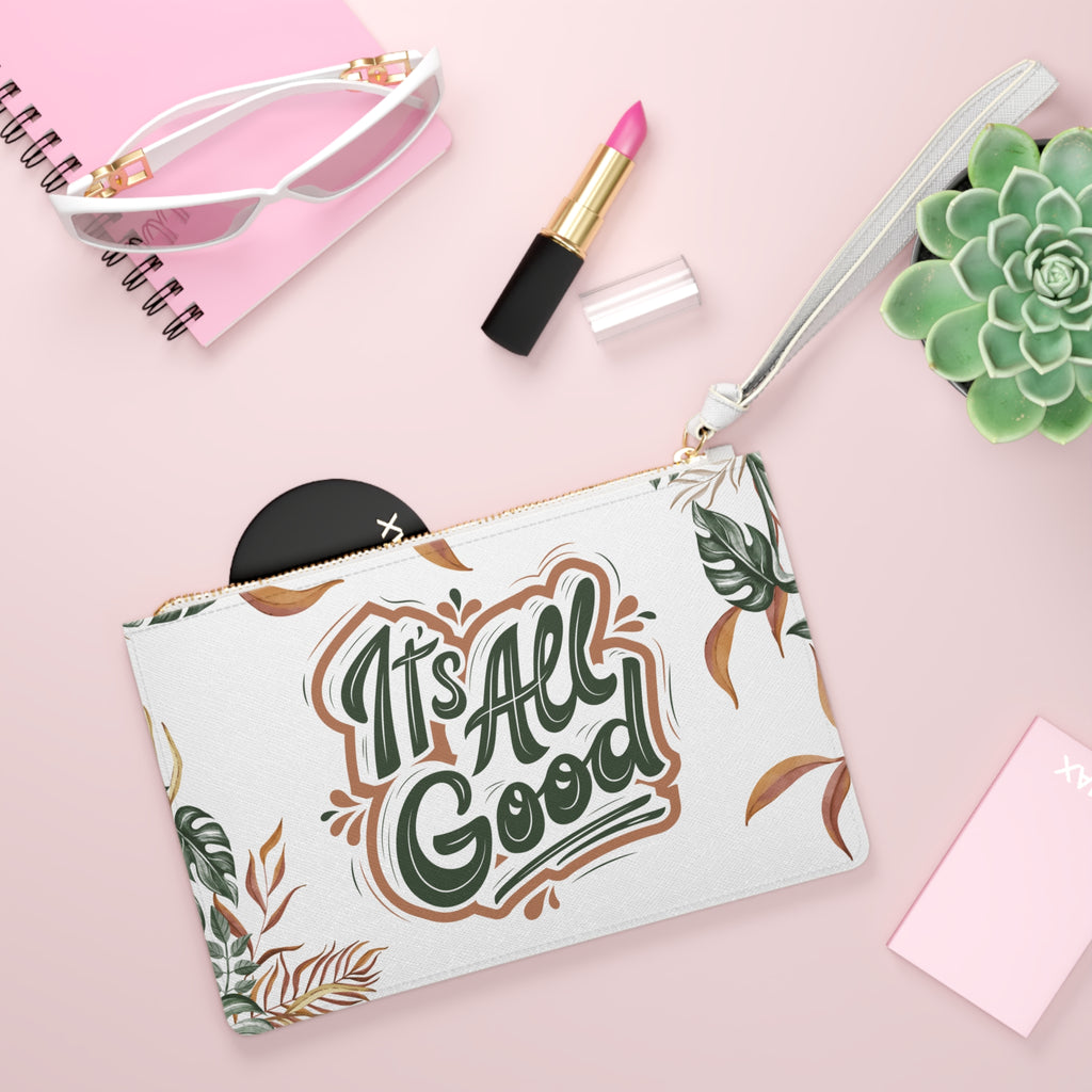 It's All Good Floral Clutch Bag — Boho Tropical Wristlet