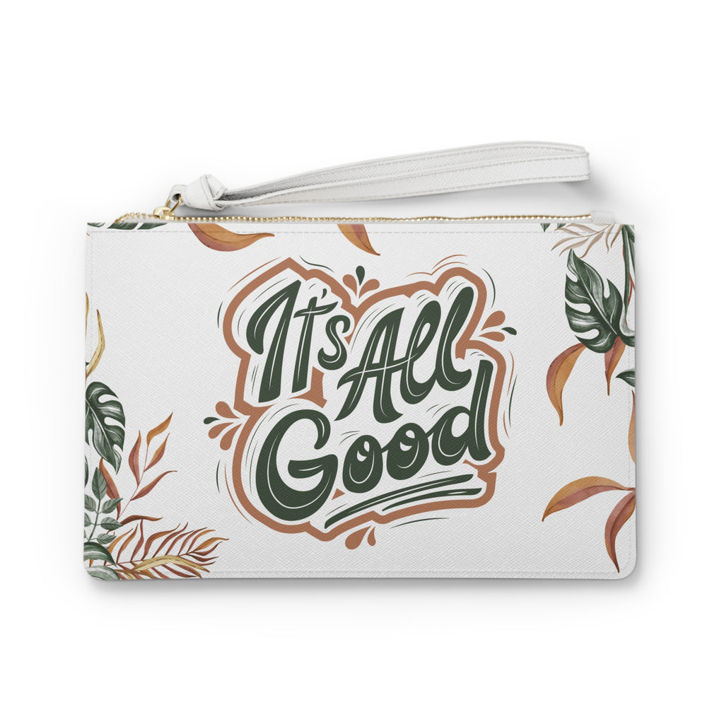 It's All Good Floral Clutch Bag — Boho Tropical Wristlet
