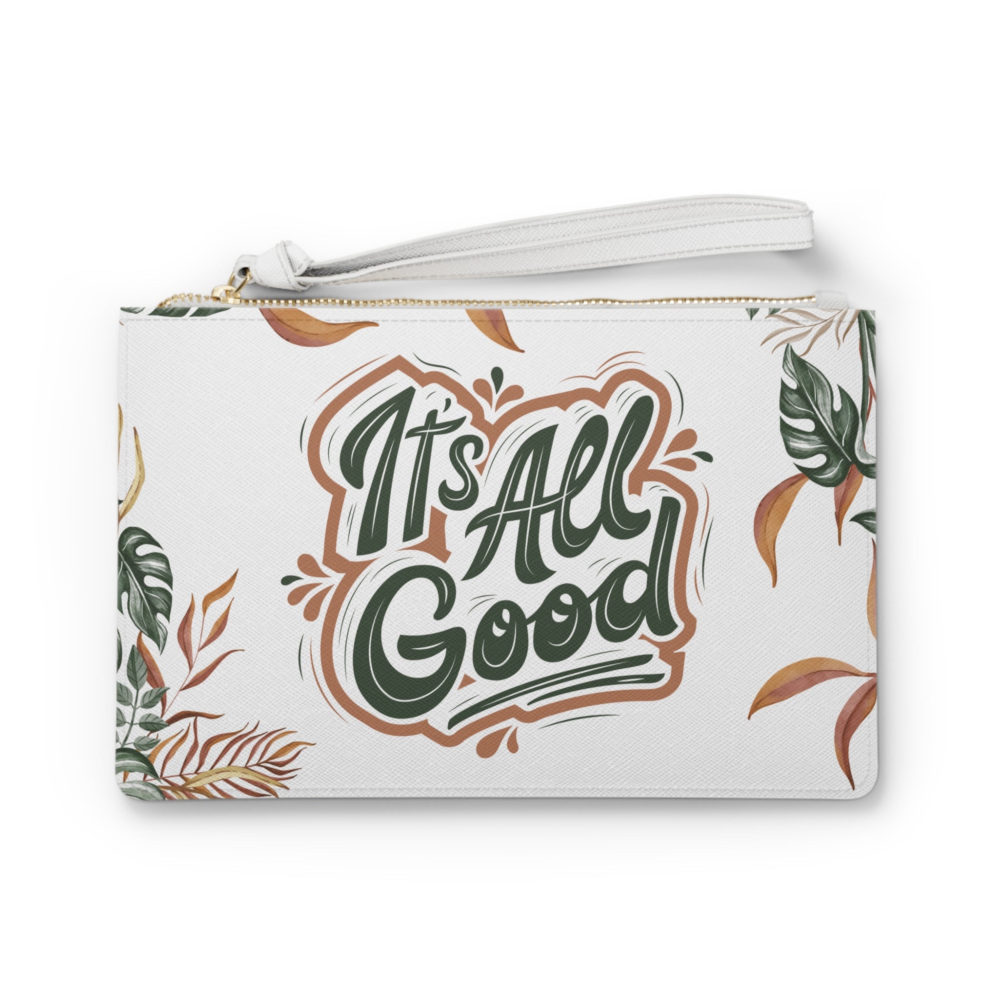 It's All Good Floral Clutch Bag — Boho Tropical Wristlet
