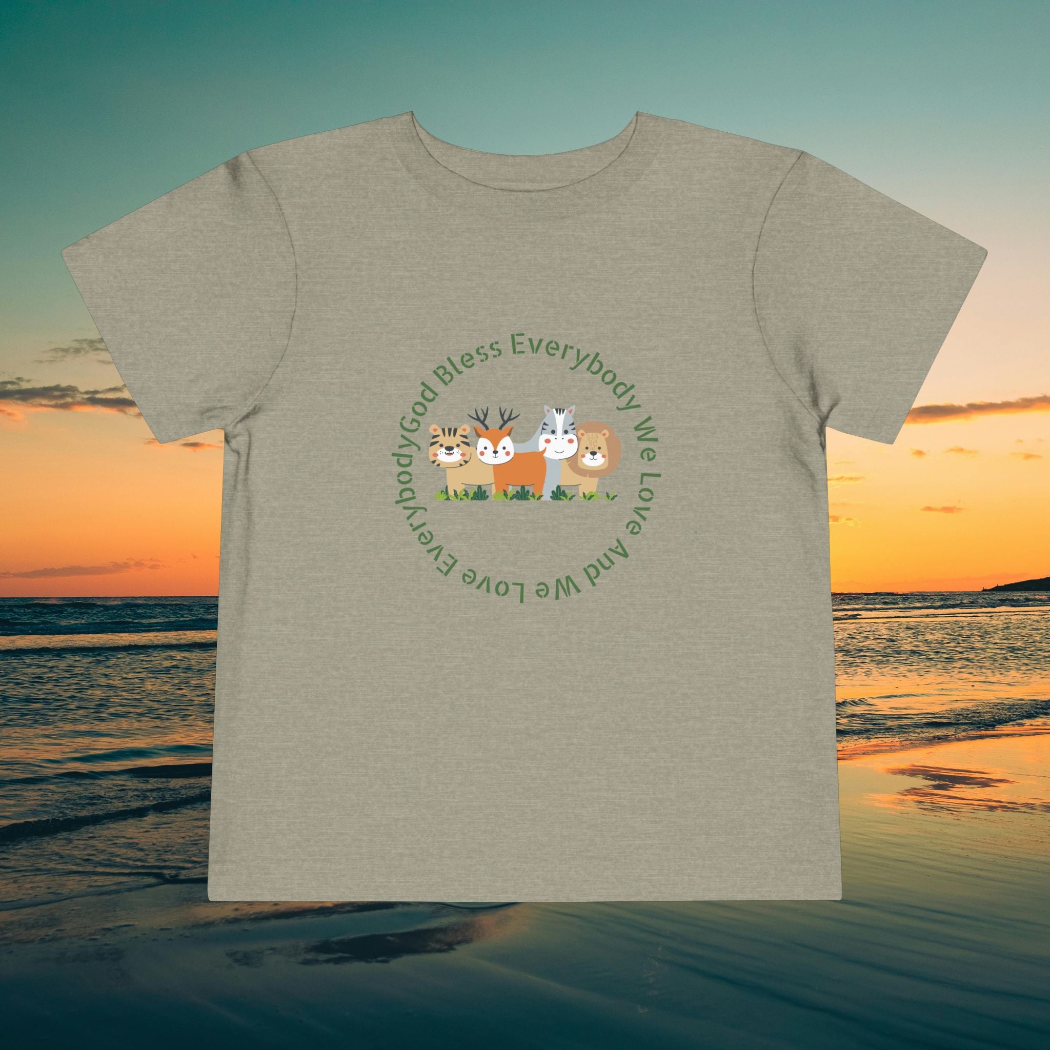 Toddler Tee — 'God Bless Everybody We Love'