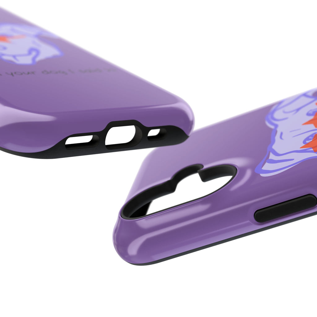 Impact Resistant Case — Purple Dog “Tell your dog I said hi”